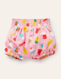 Printed Jersey Shorts-Pink Lemonade Ice Cream Spot
