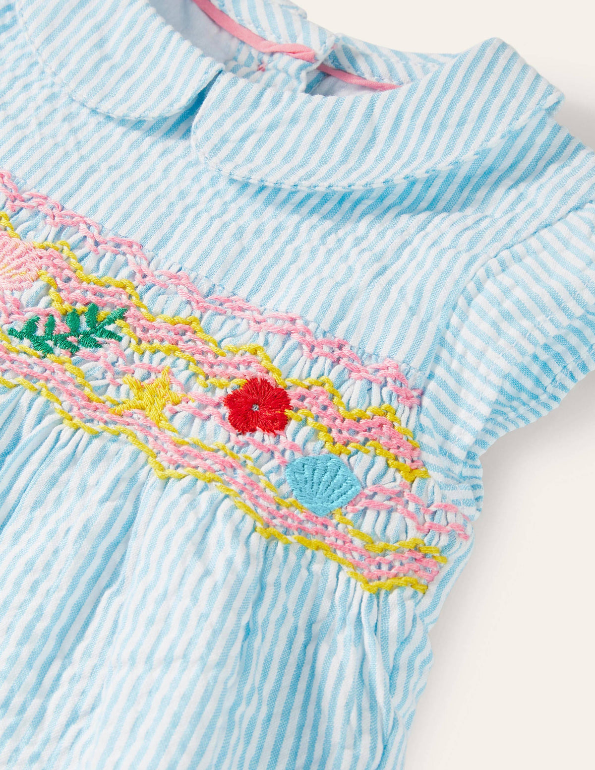 Woven Short Set-Ivory Mermaid Garden-3