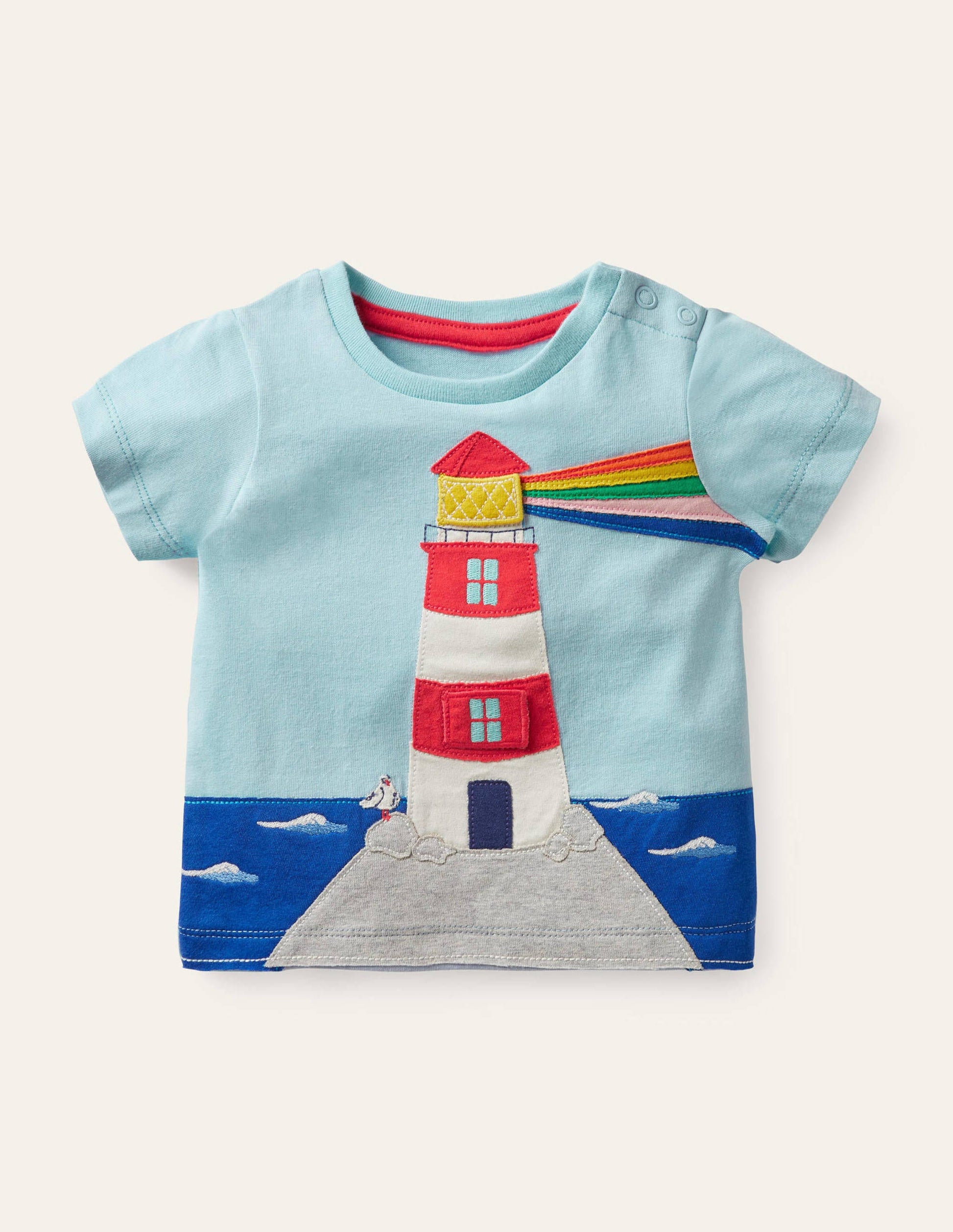 Animal Adventures Flap T-shirt-Provence Blue Lighthouse-1