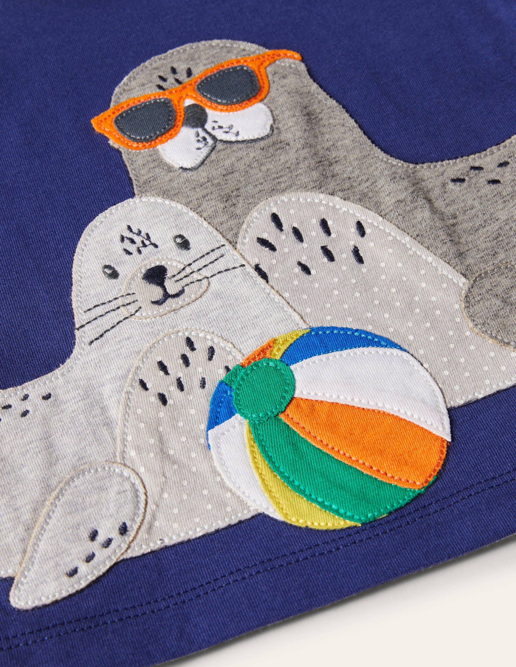 Applique' Short Set-Aqua Blue Under the Sea - Image 3