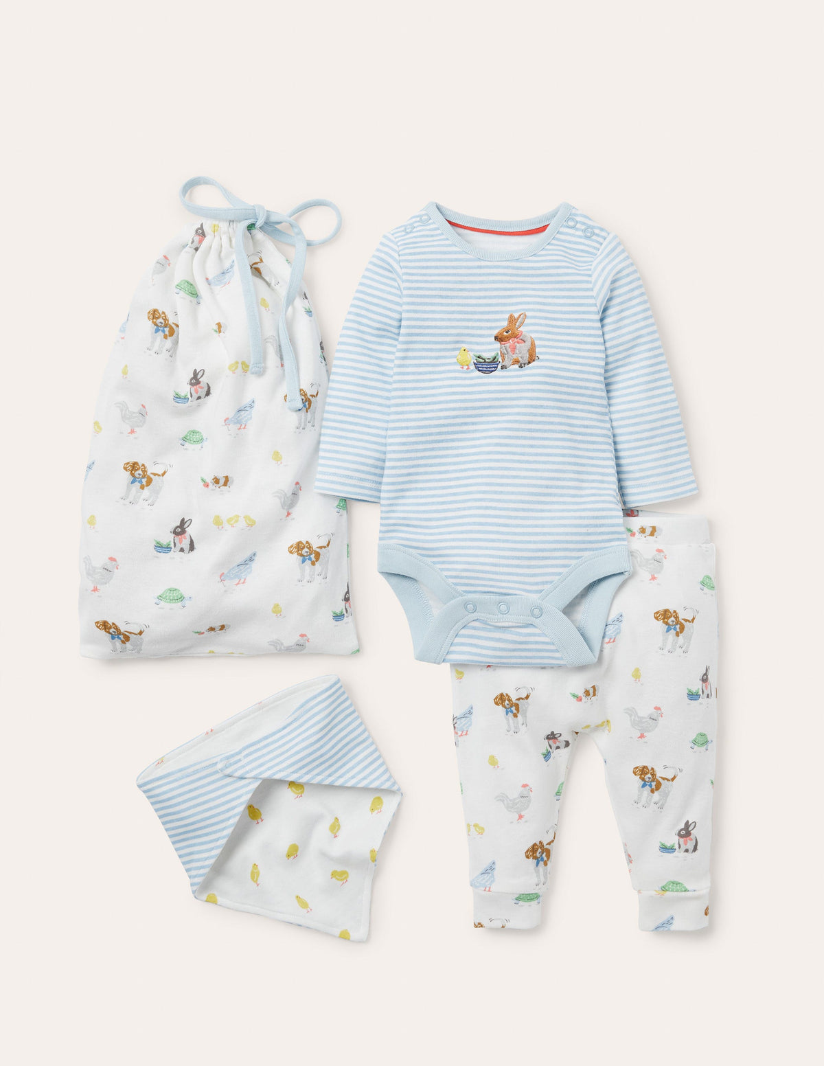 Organic Farm Newborn Set-Ivory Pet Friends-1