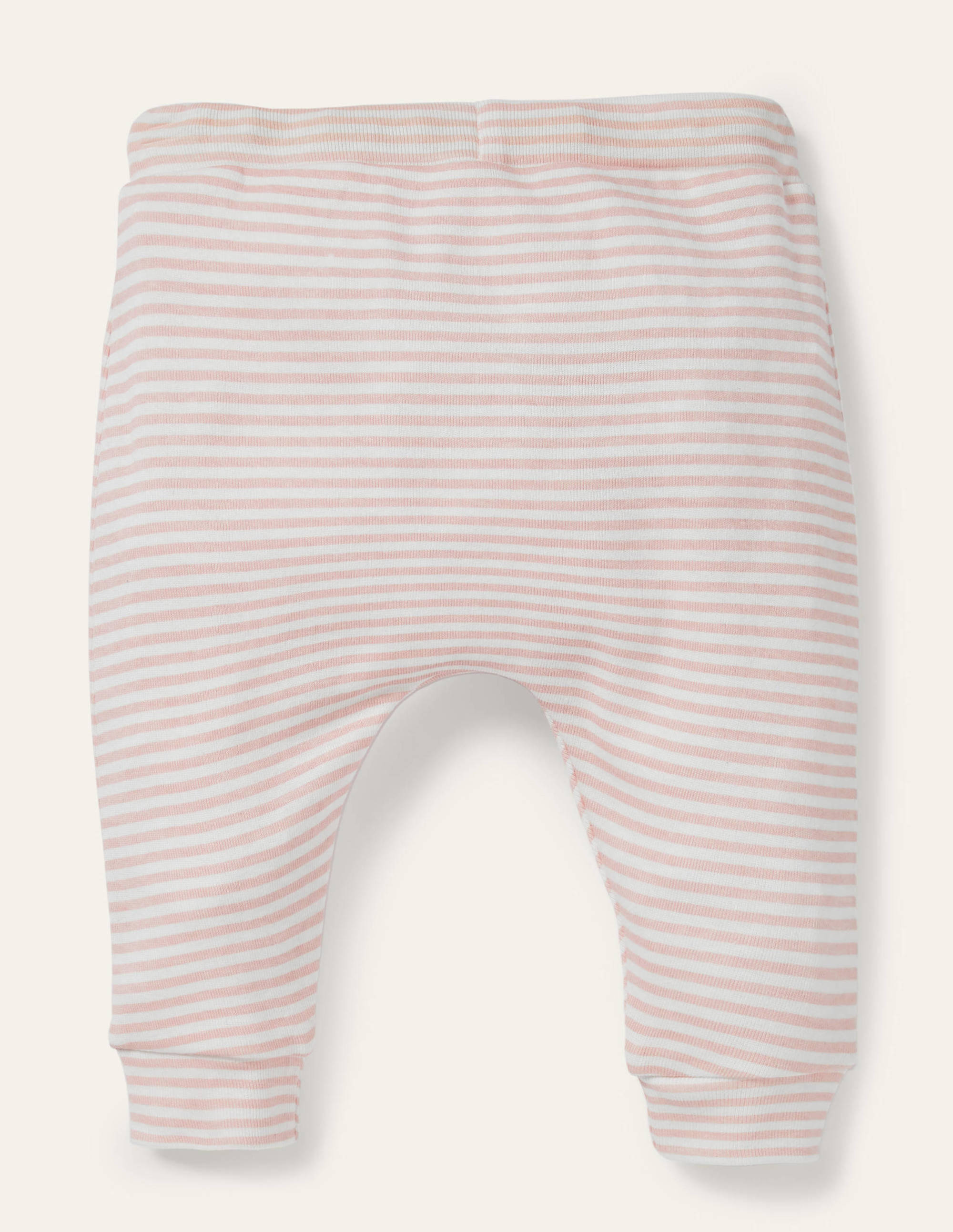 Organic Newborn Leggings-Ivory/Boto Pink - Image 2