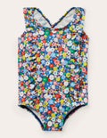 Frilly Cross-back Swimsuit-Firecracker Flowerpatch