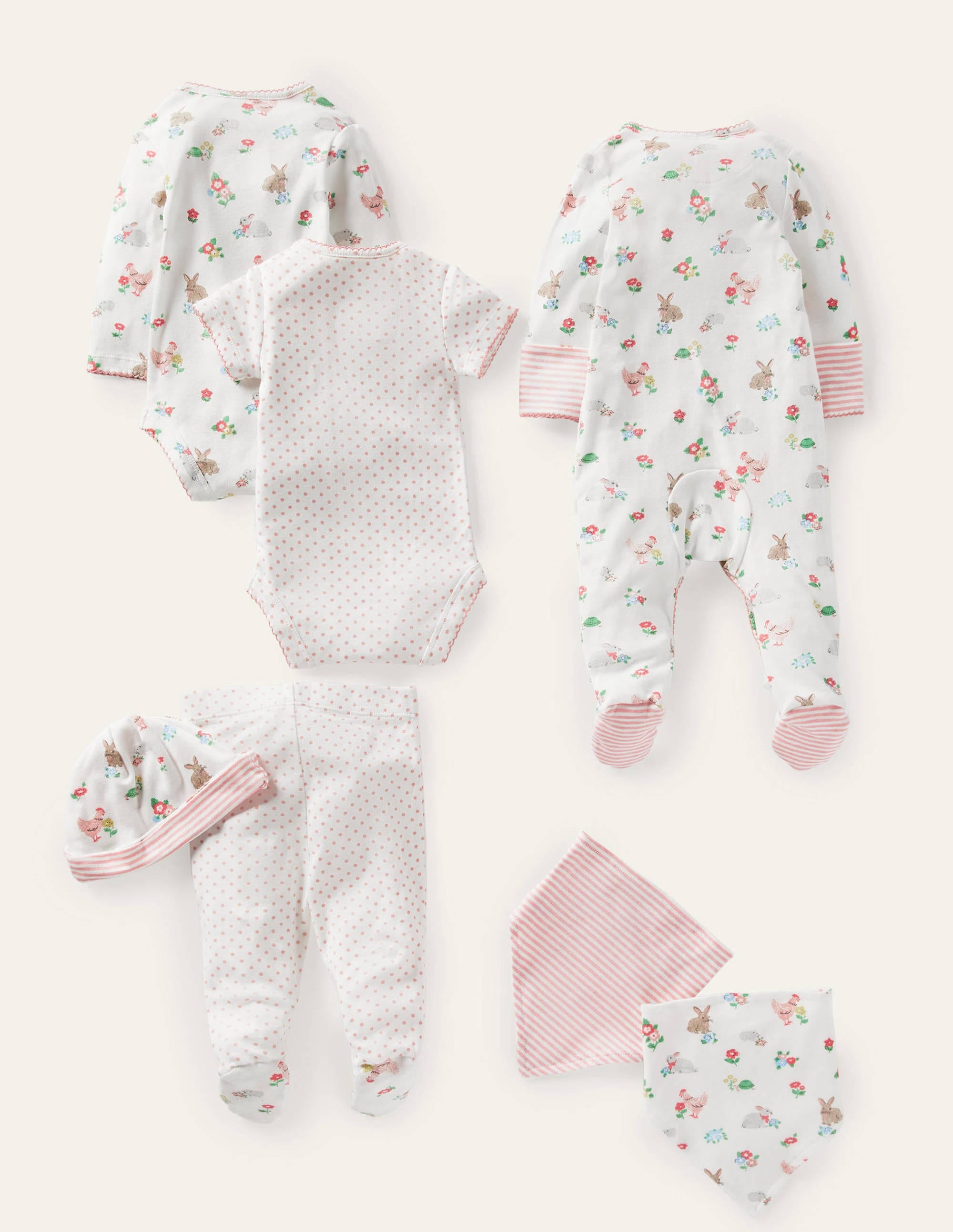 Organic Pets 7 Piece Gift Set-Ivory Floral Pets - Image 2