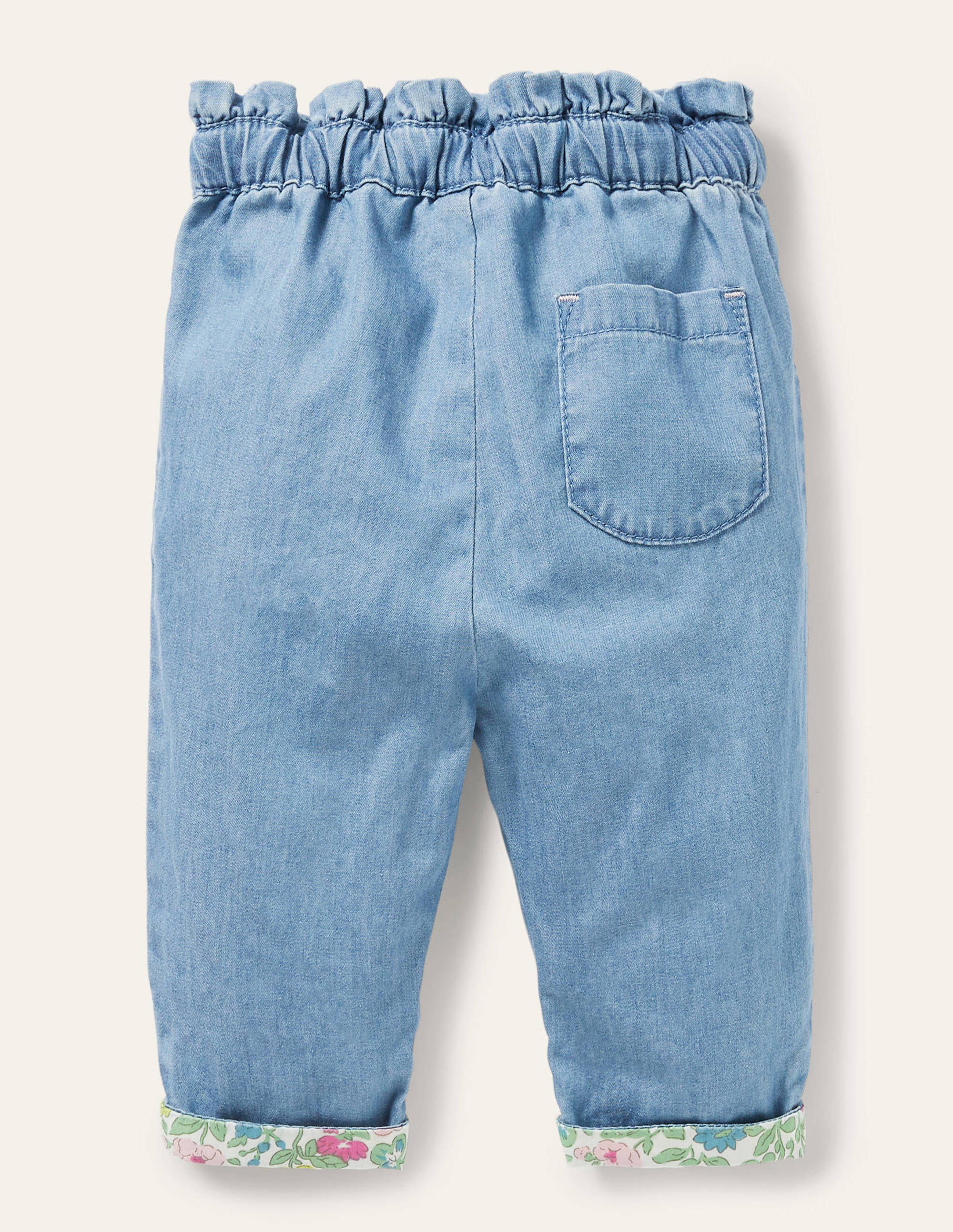 Chambray Pull-on Trousers-Light Chambray - Image 2