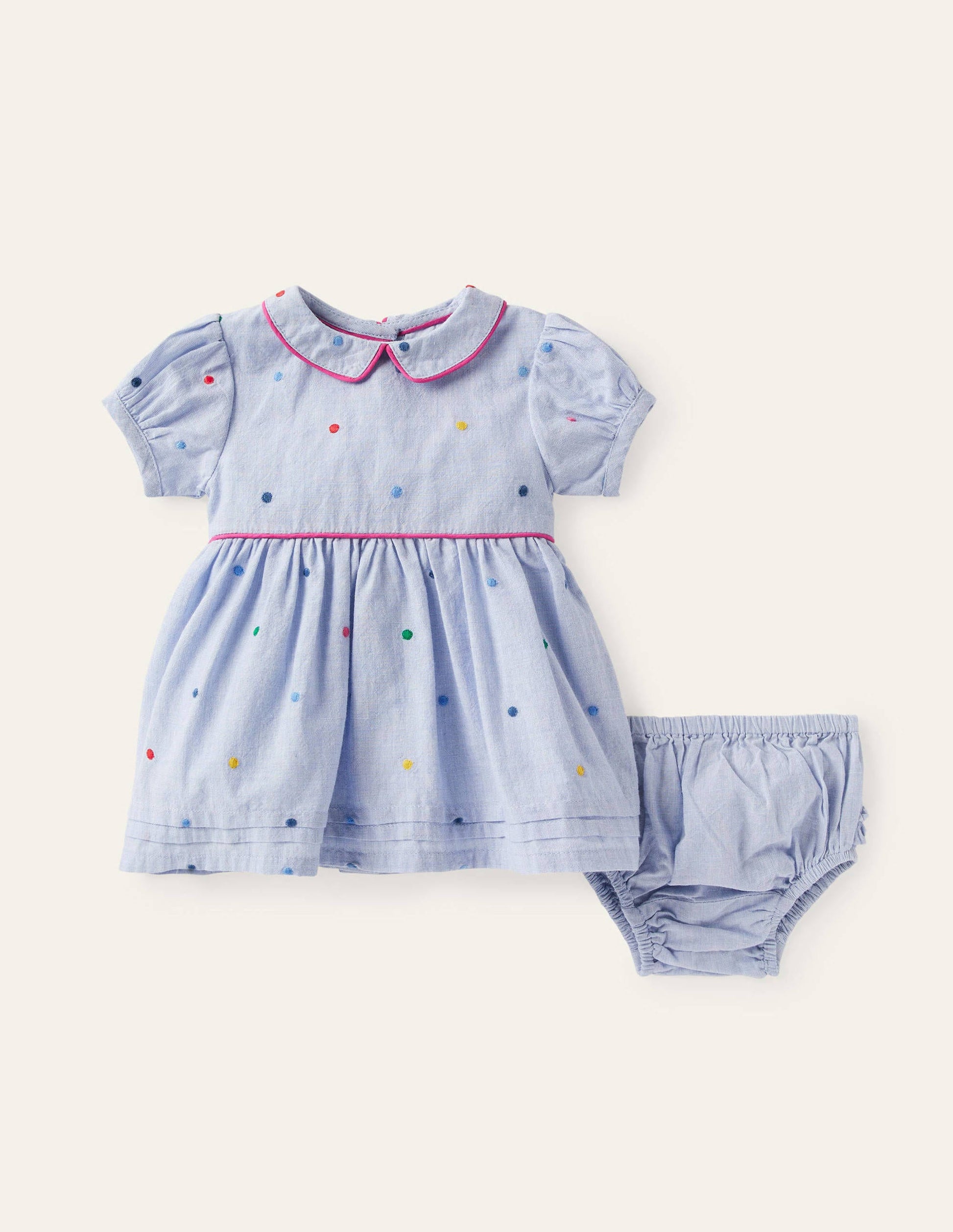 Embroidered Spot Dress-Multi Embroidered Spot-1