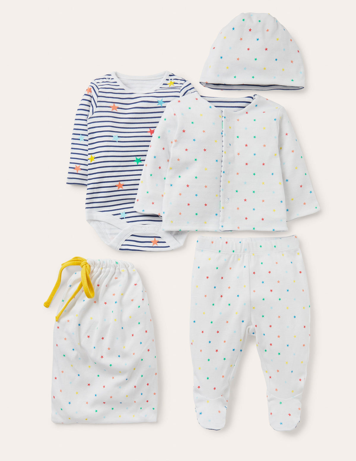 Organic Stars 4 Piece Gift Set-Multi Stars - Image 1