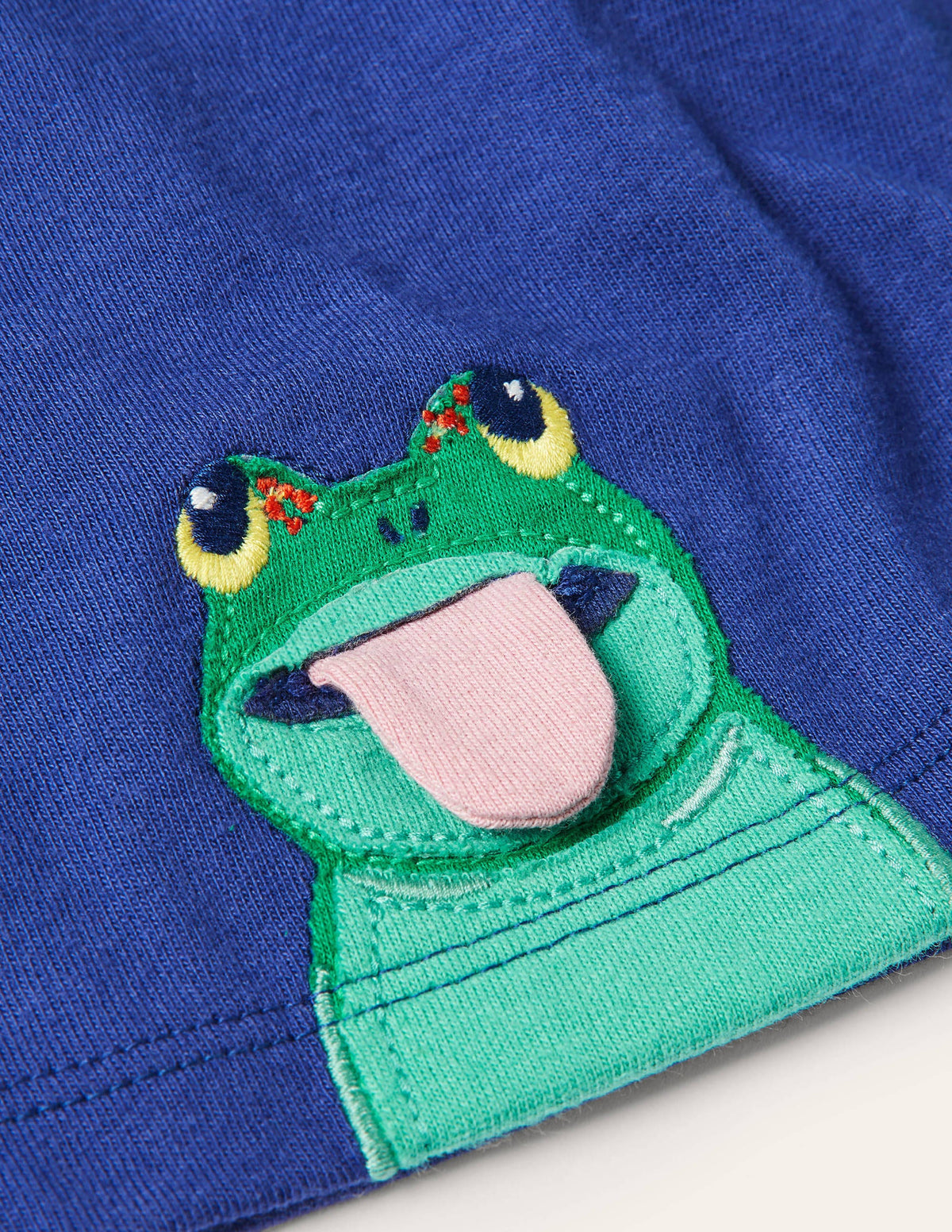 Peeking Frogs T-shirt-Starboard Blue Frogs - Image 3