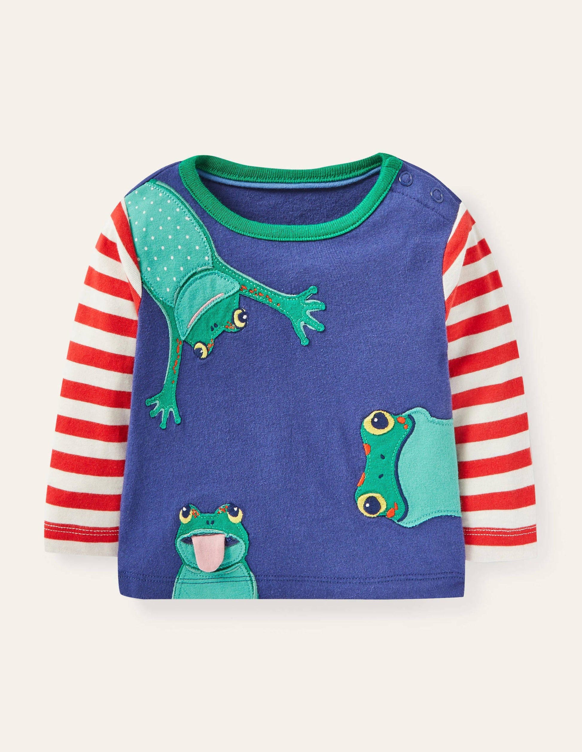 Peeking Frogs T-shirt-Starboard Blue Frogs-1