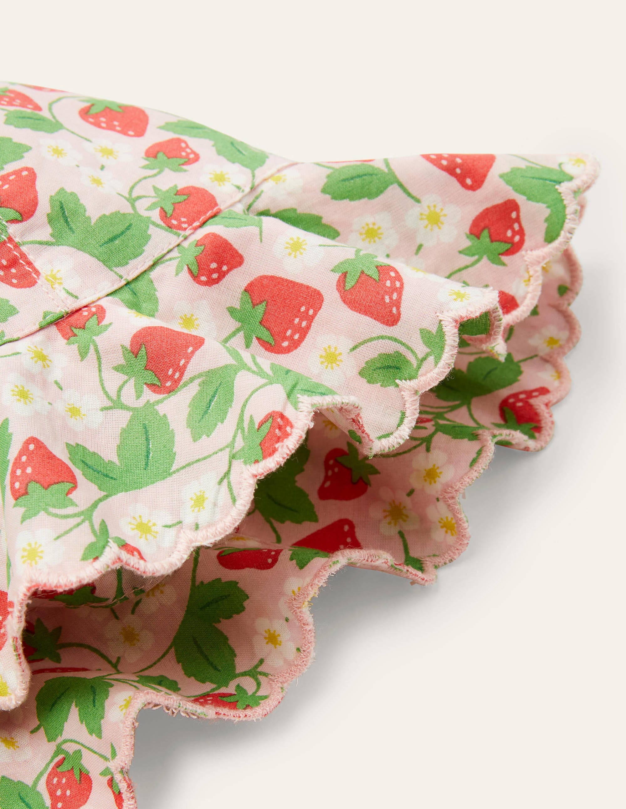 Woven Wide Brim Hat-Boto Pink Strawberry - Image 2