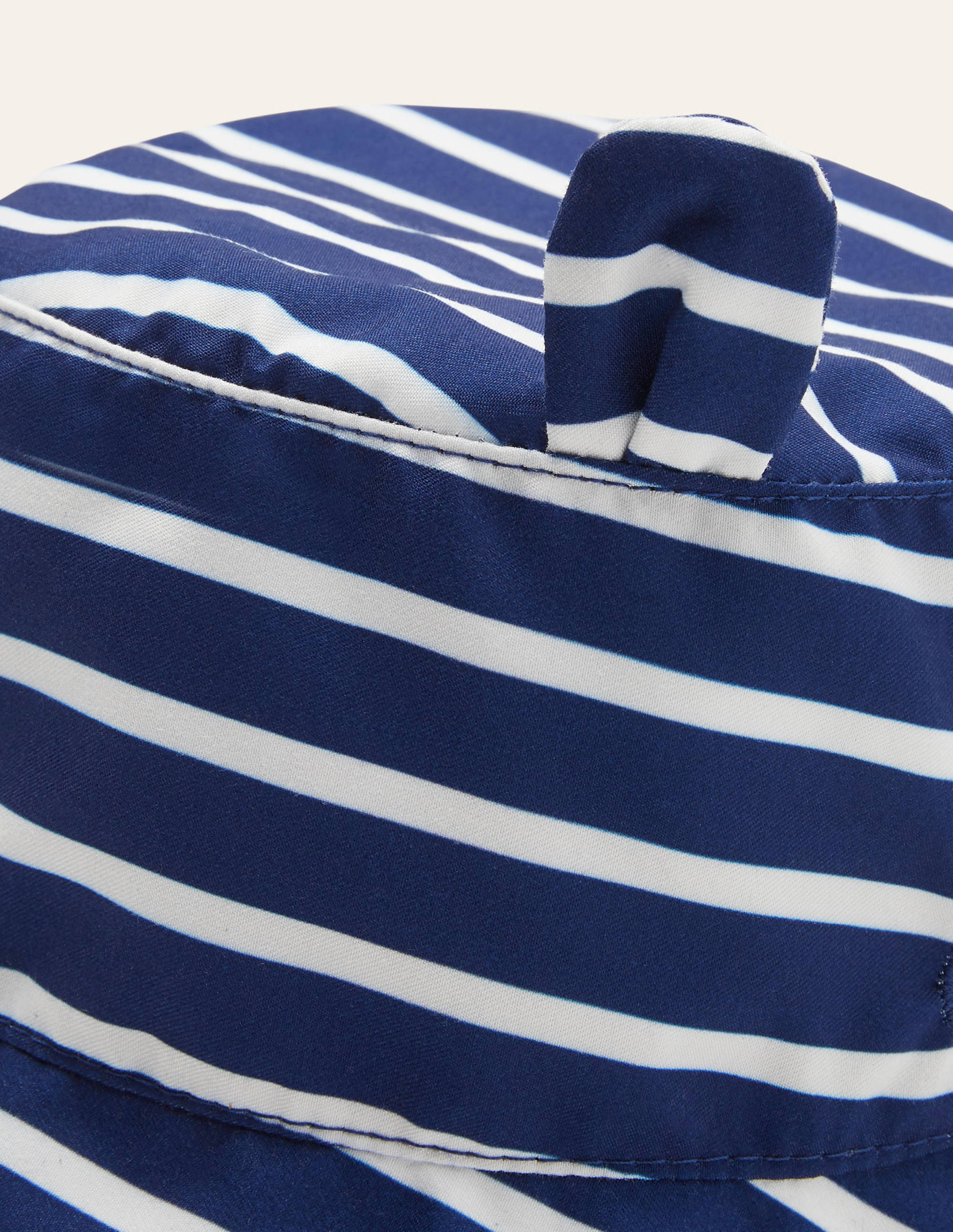 Fun Stripe Woven Hat-College Navy/Ivory - Image 2