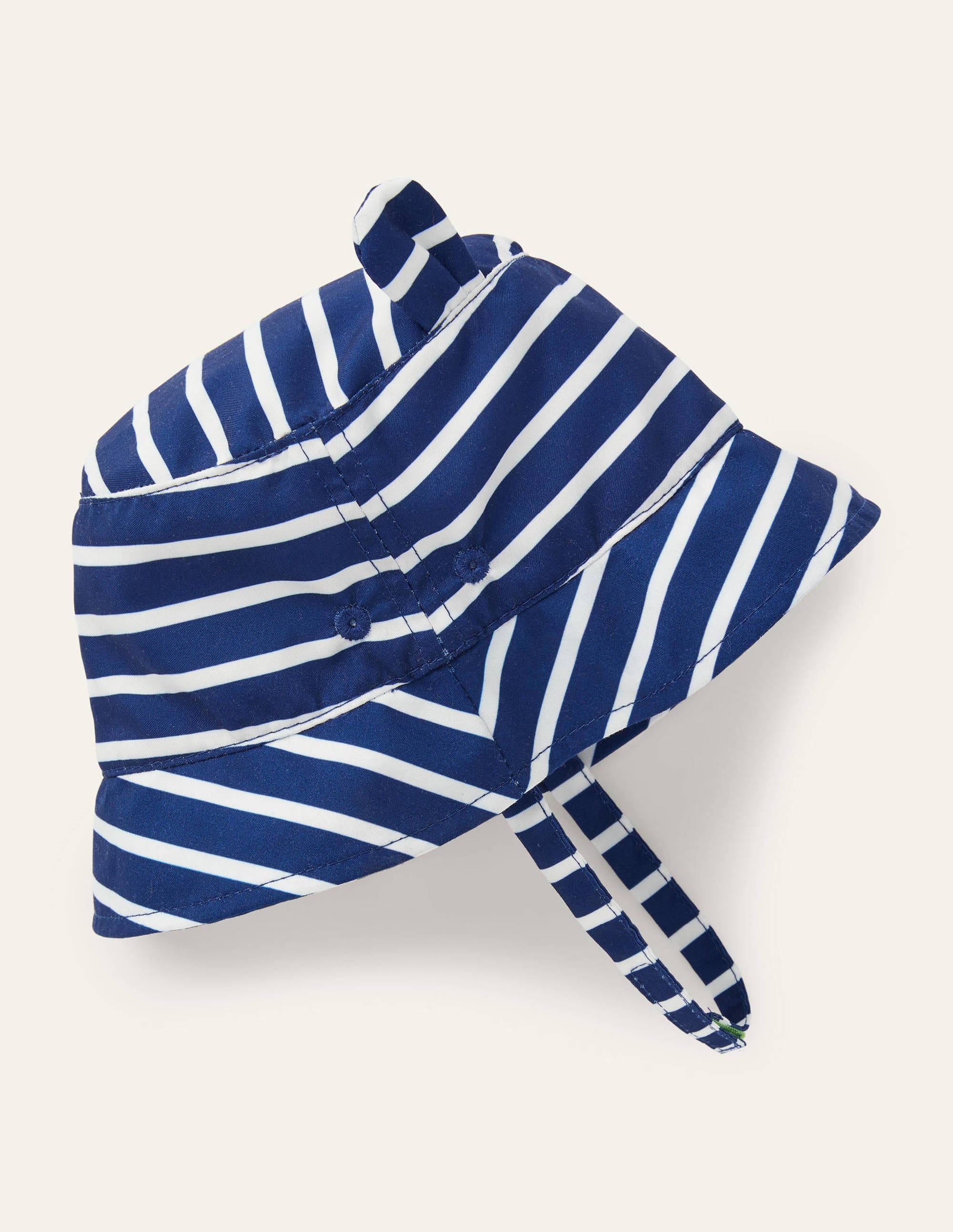 Fun Stripe Woven Hat-College Navy/Ivory - Image 3