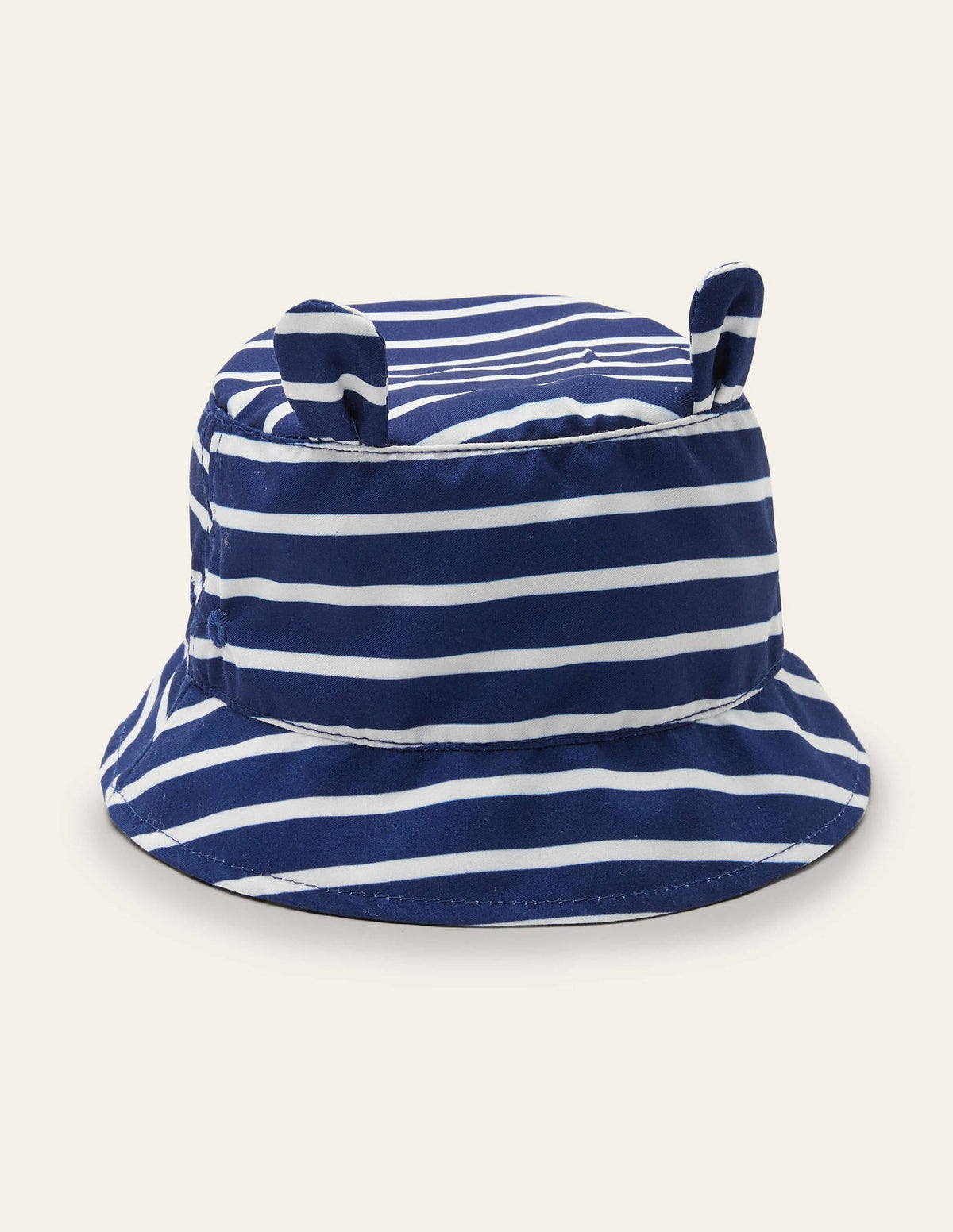 Fun Stripe Woven Hat-College Navy/Ivory - Image 1