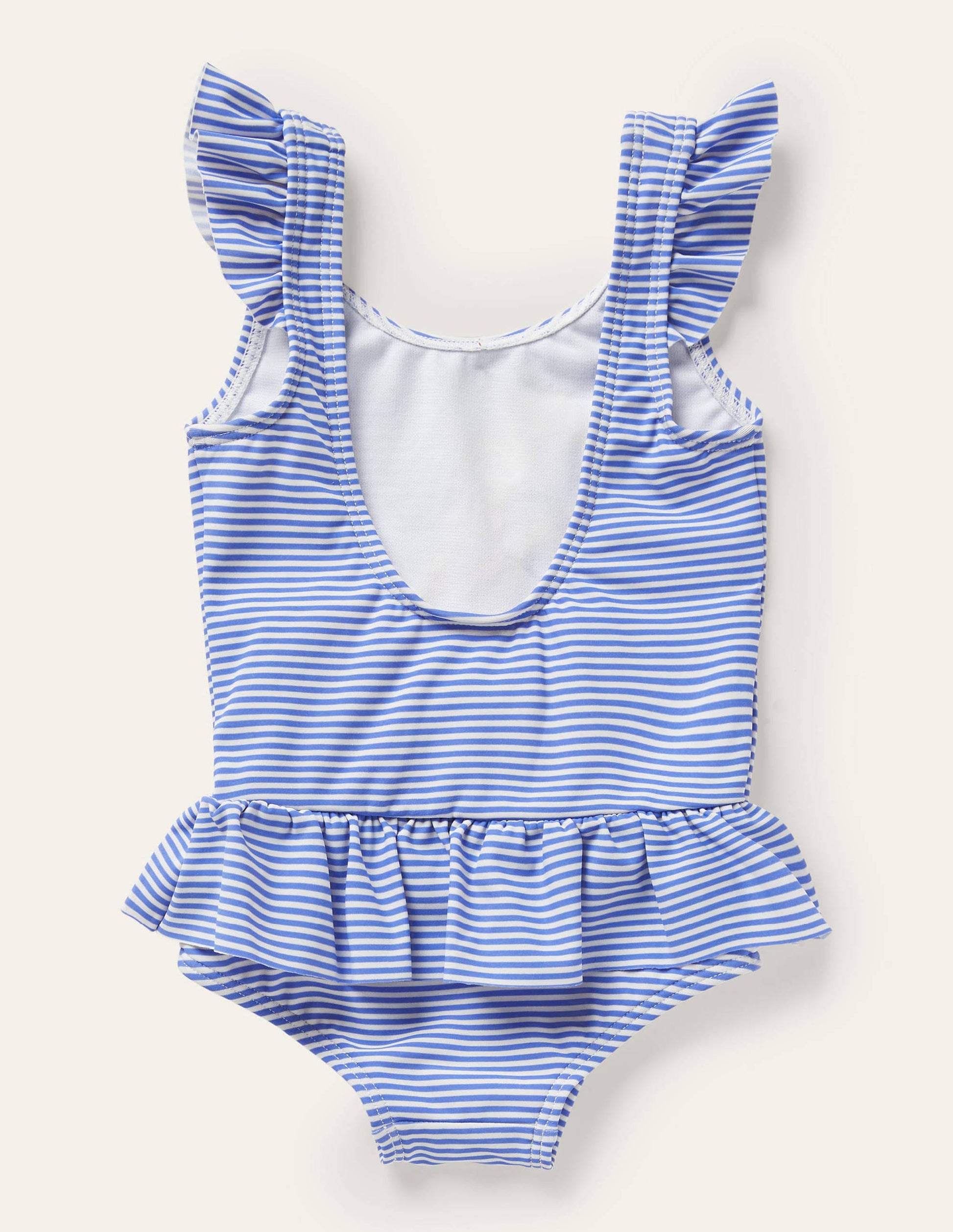Frill Waist Swimsuit-Gulf Blue/Ivory Giraffe-2