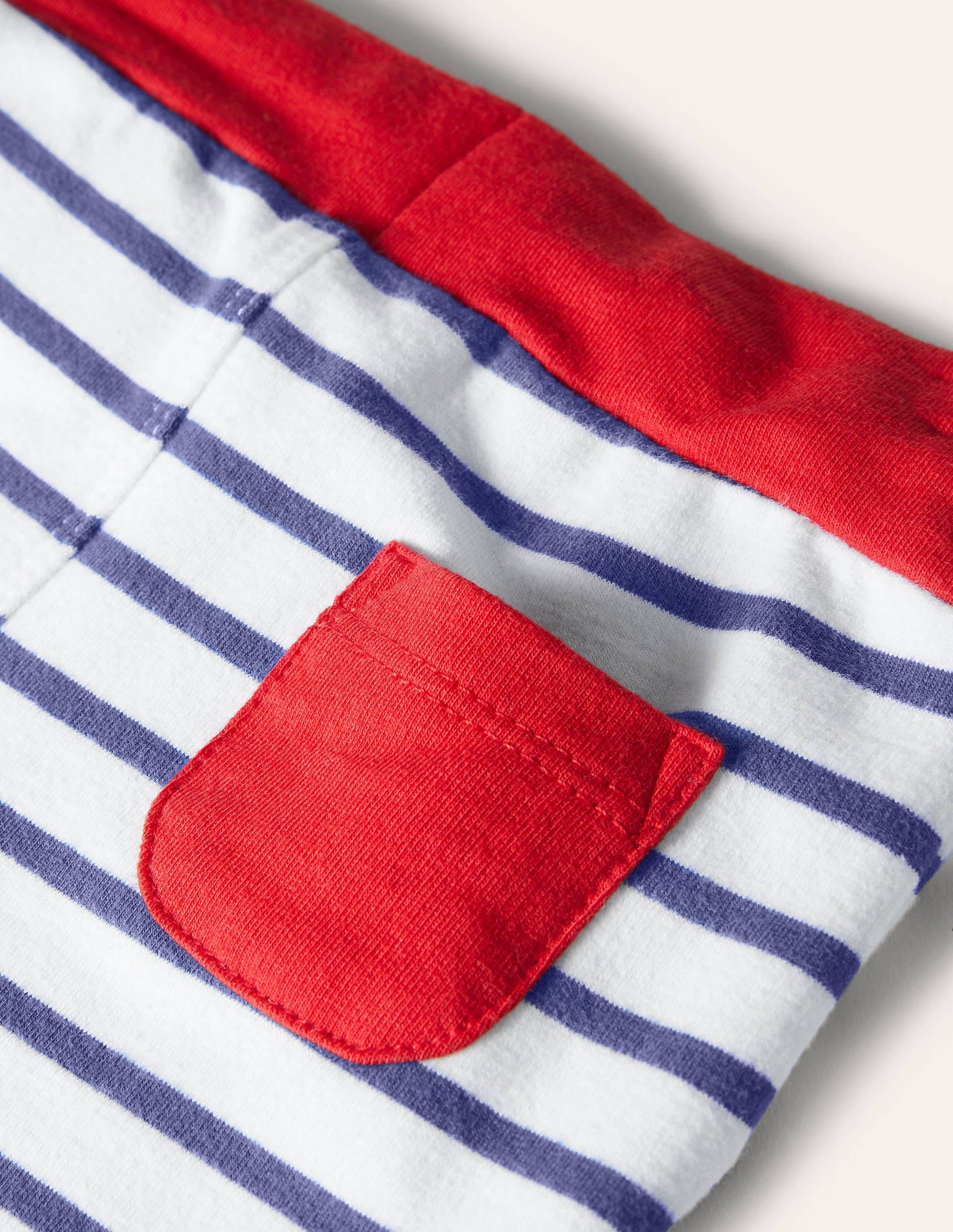 Essential Jersey Shorts-Ivory/Starboard Blue-3