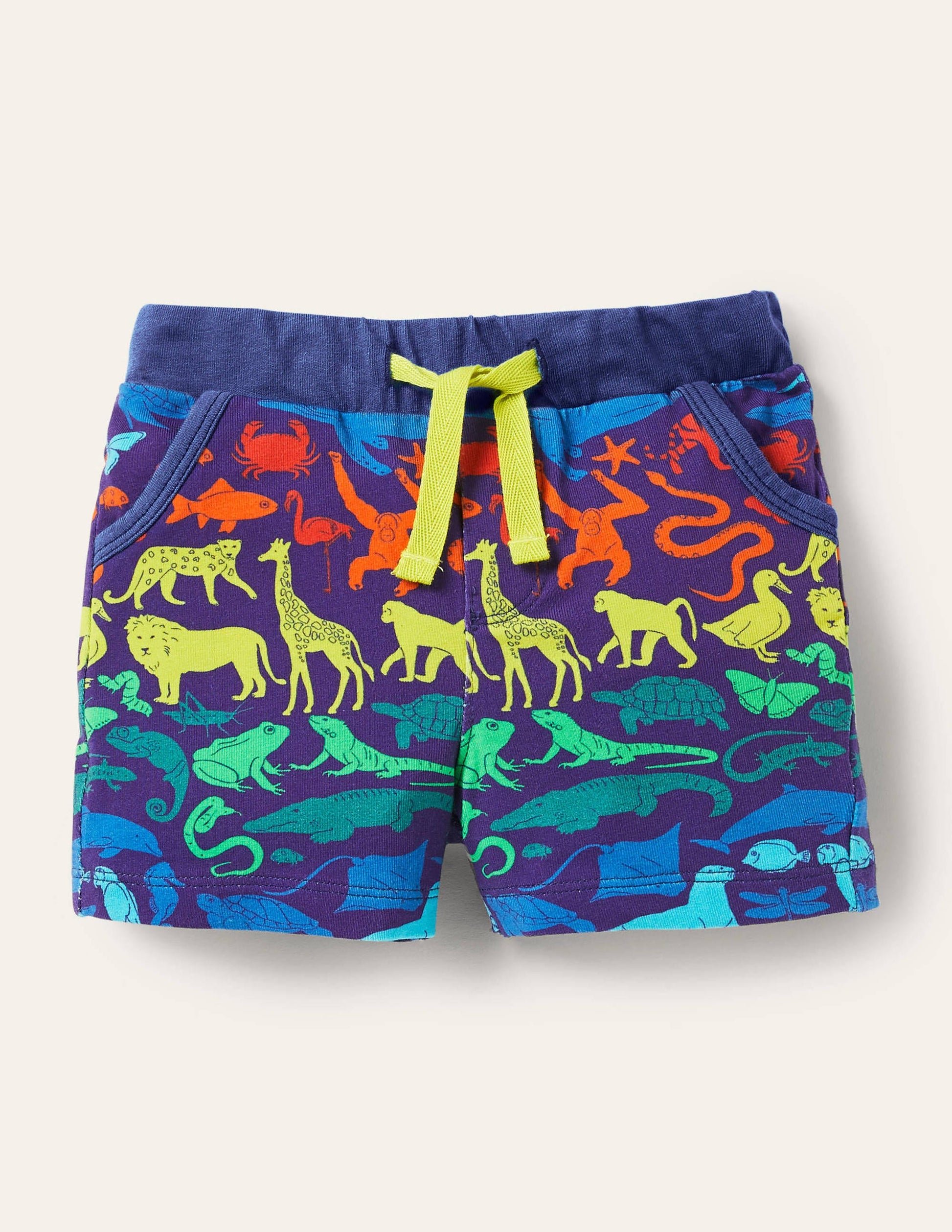 Essential Jersey Shorts-Starboard Blue Animal Kingdom-1