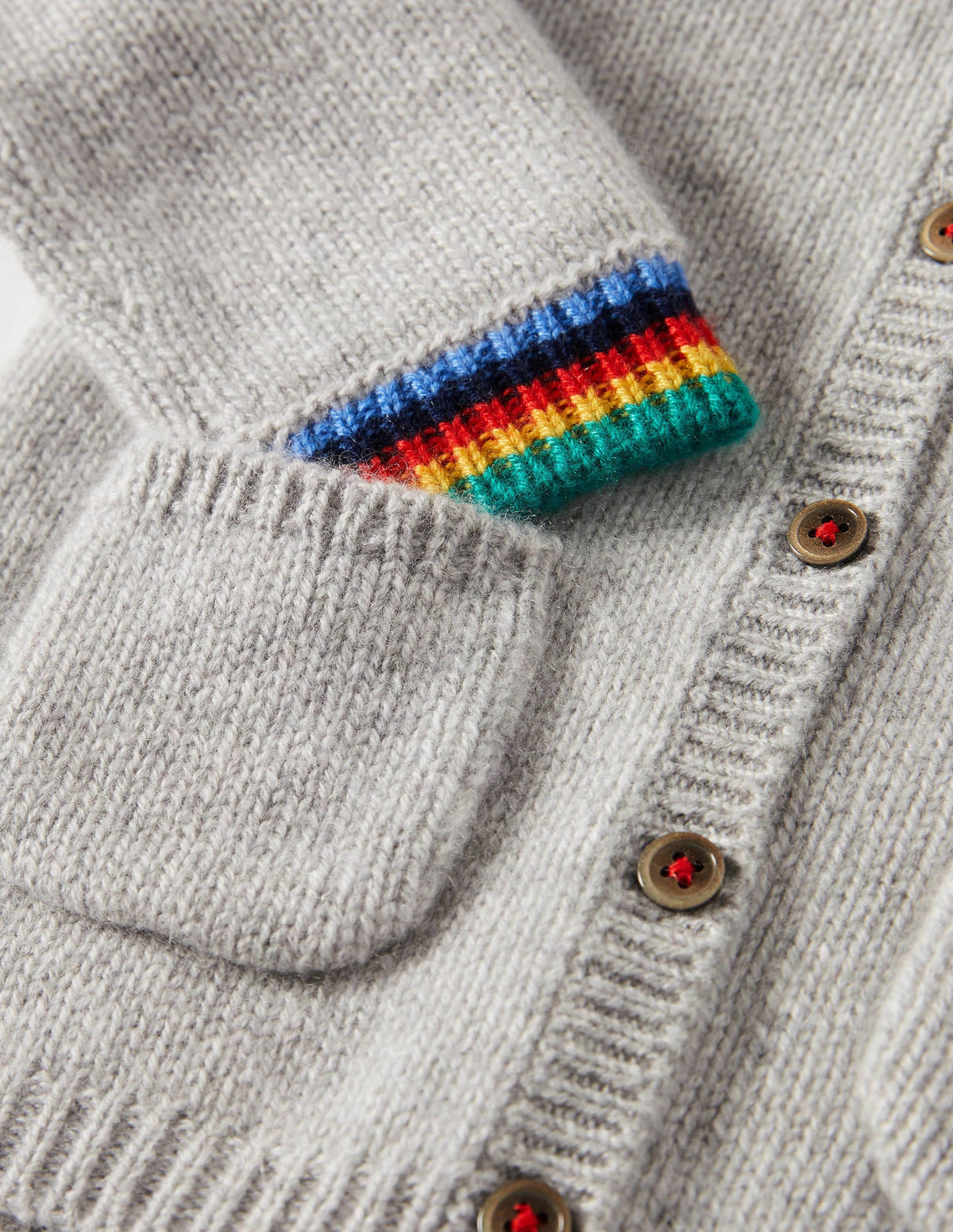 Cashmere Cardigan-Grey Marl-3