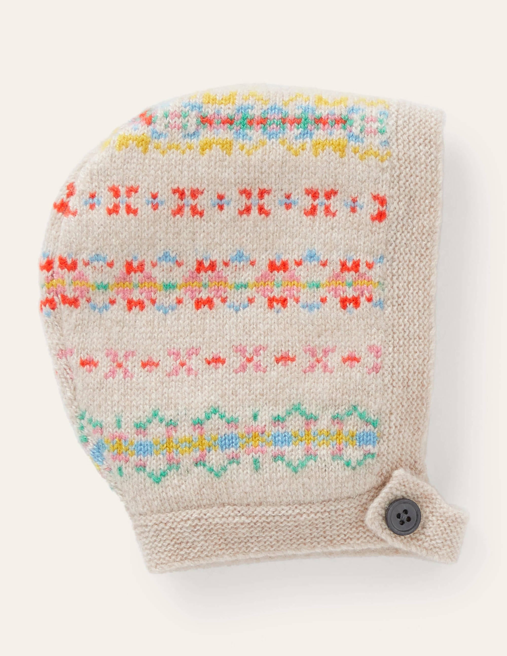 Cashmere Fair Isle Bonnet-Multi - Image 1