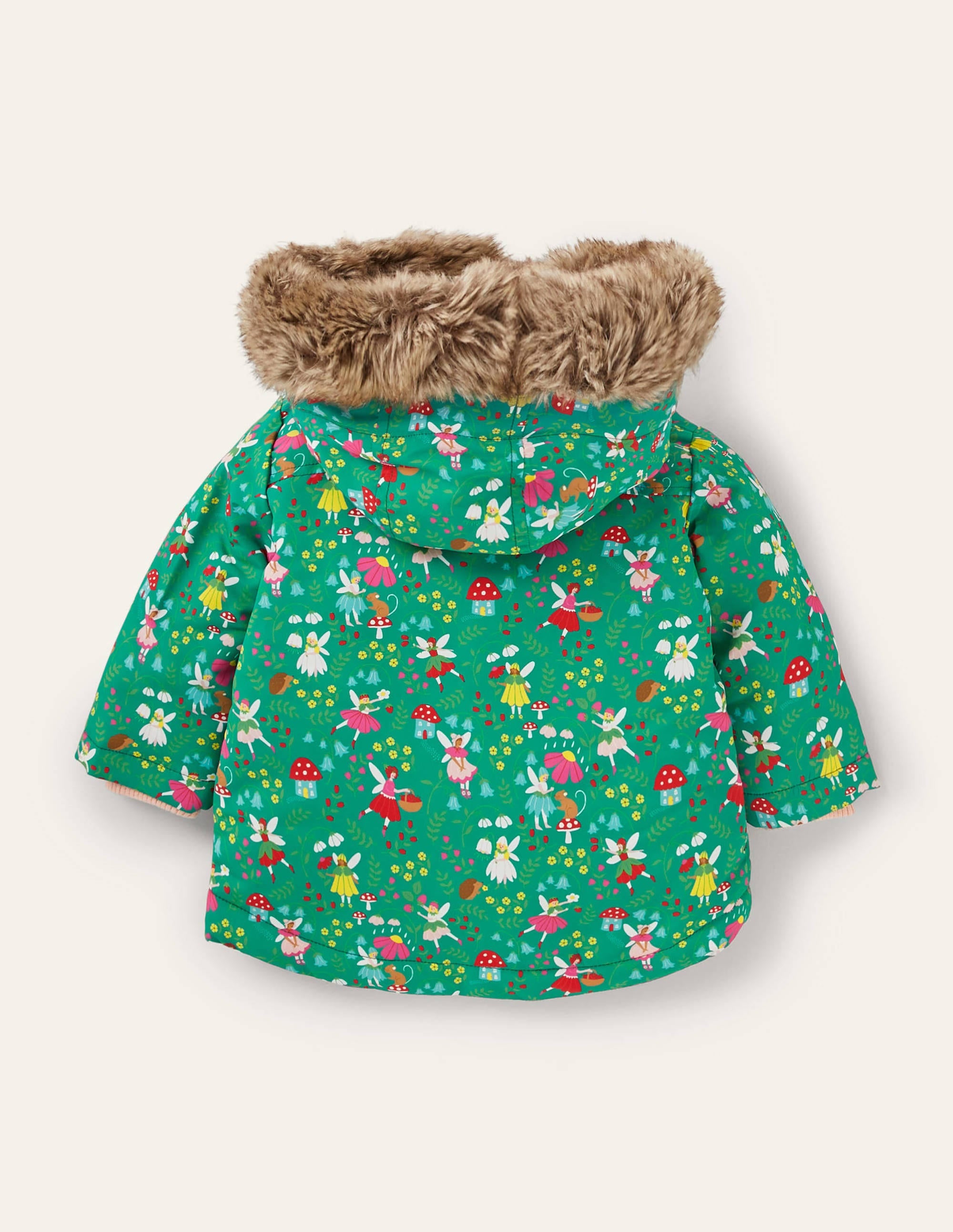 Girls 3-in-1 Jacket-Sardinia Green Fairy Garden - Image 2