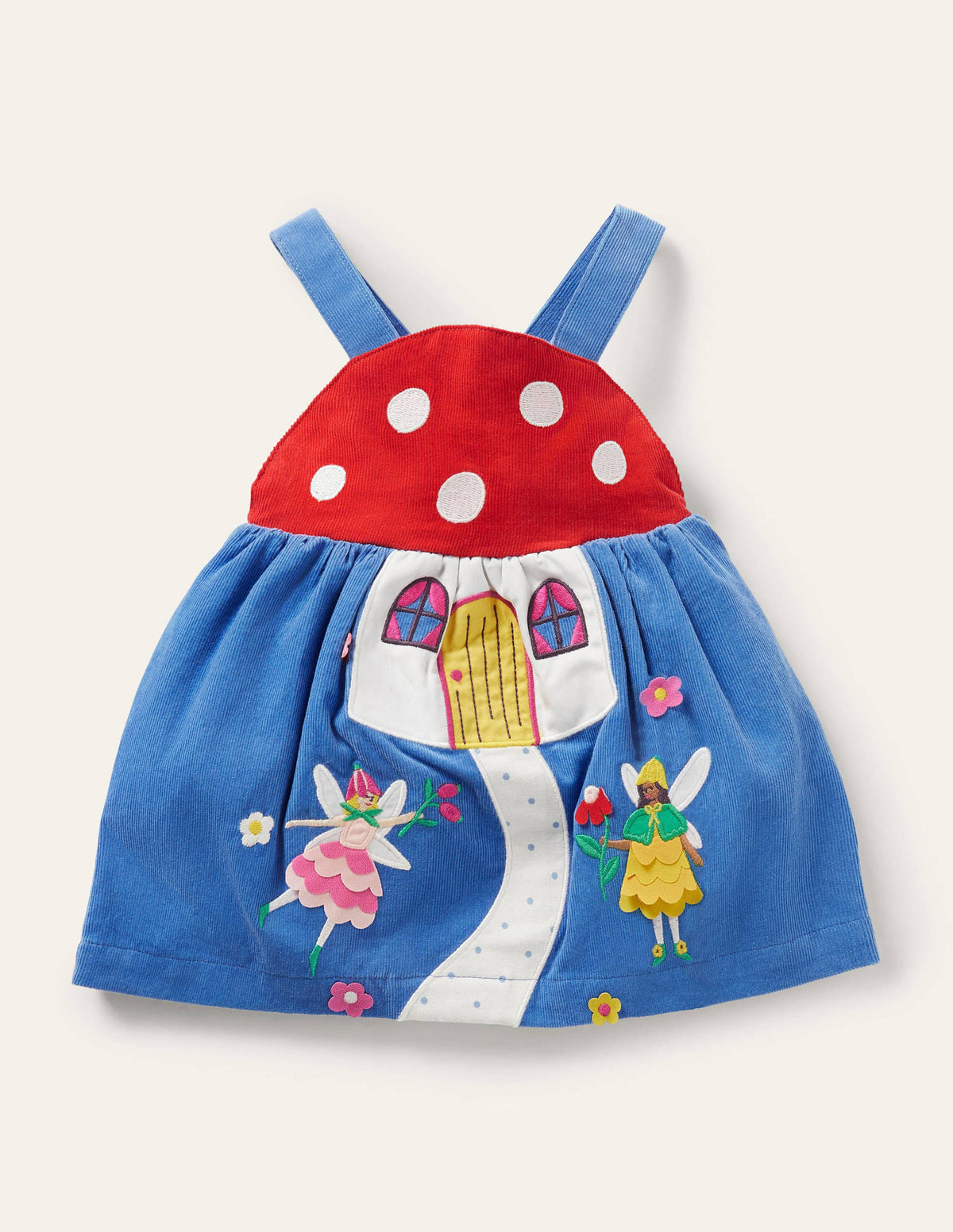 Novelty Cord Pinnie-Bright Bluebell Toadstool - Image 3