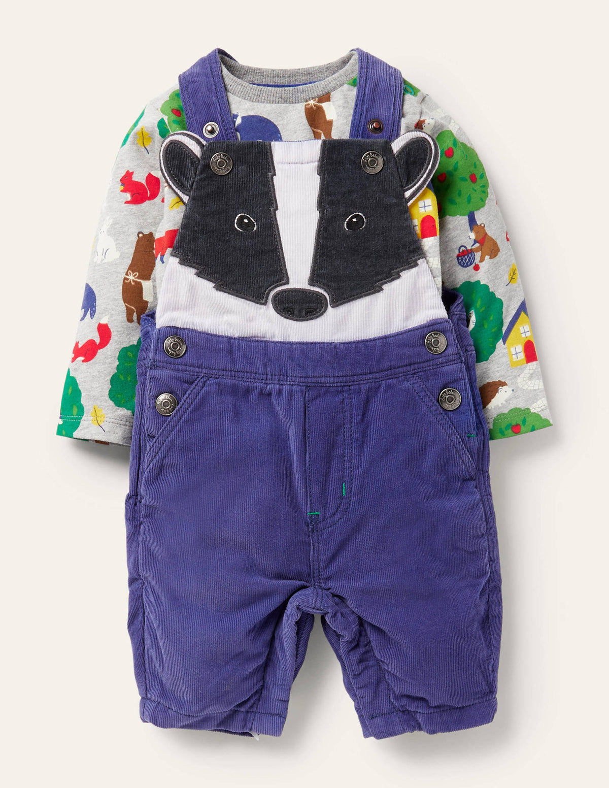 Badger Dungaree Set-Starboard Blue Badger - Image 1