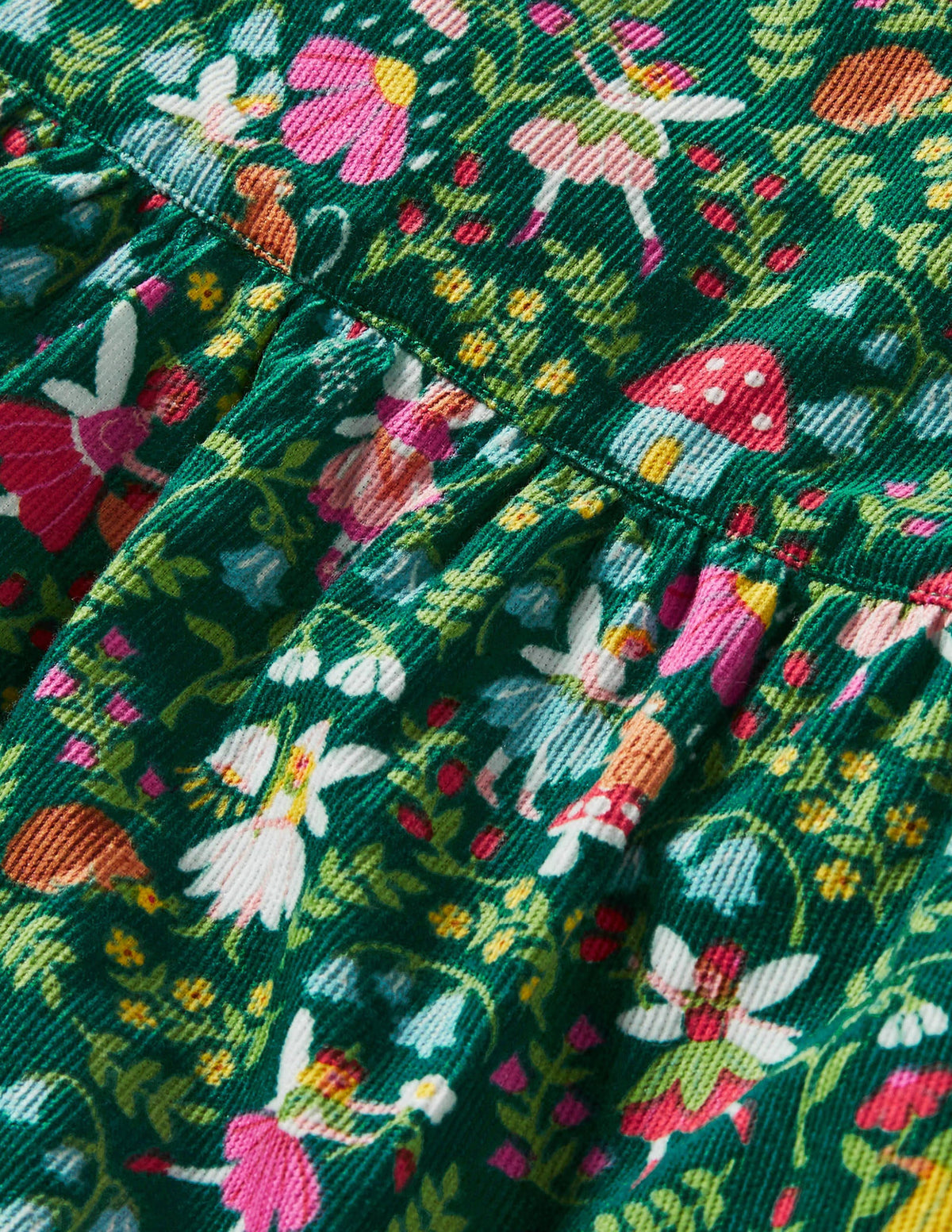 Cord Dress 3 Piece Set-Sardinia Green Fairy Garden - Image 3