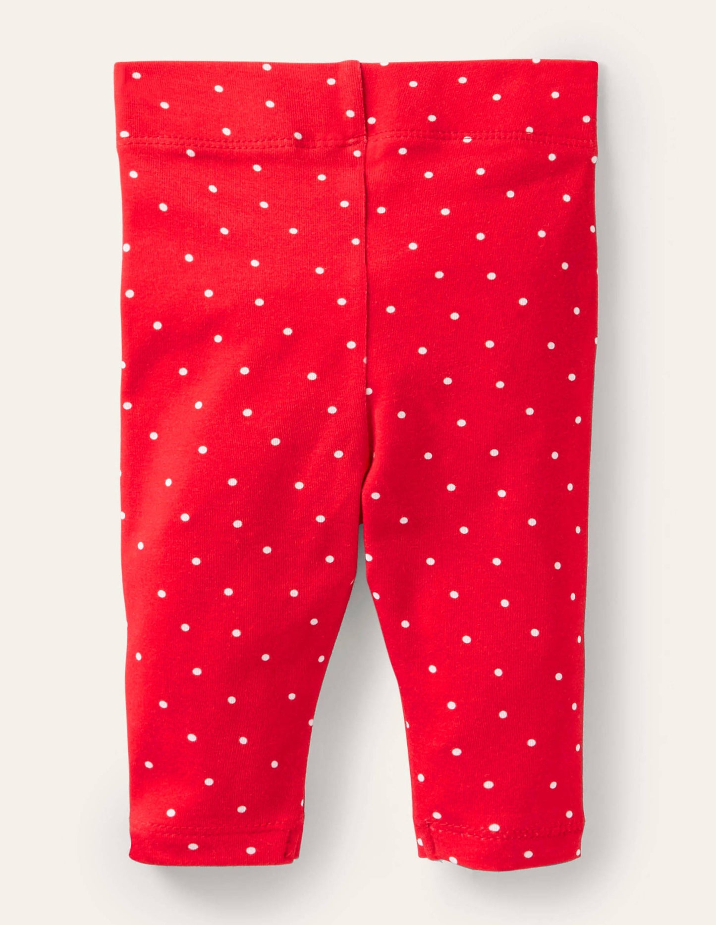 Festive Appliqué Leggings-Rockabilly Red Spot Robins