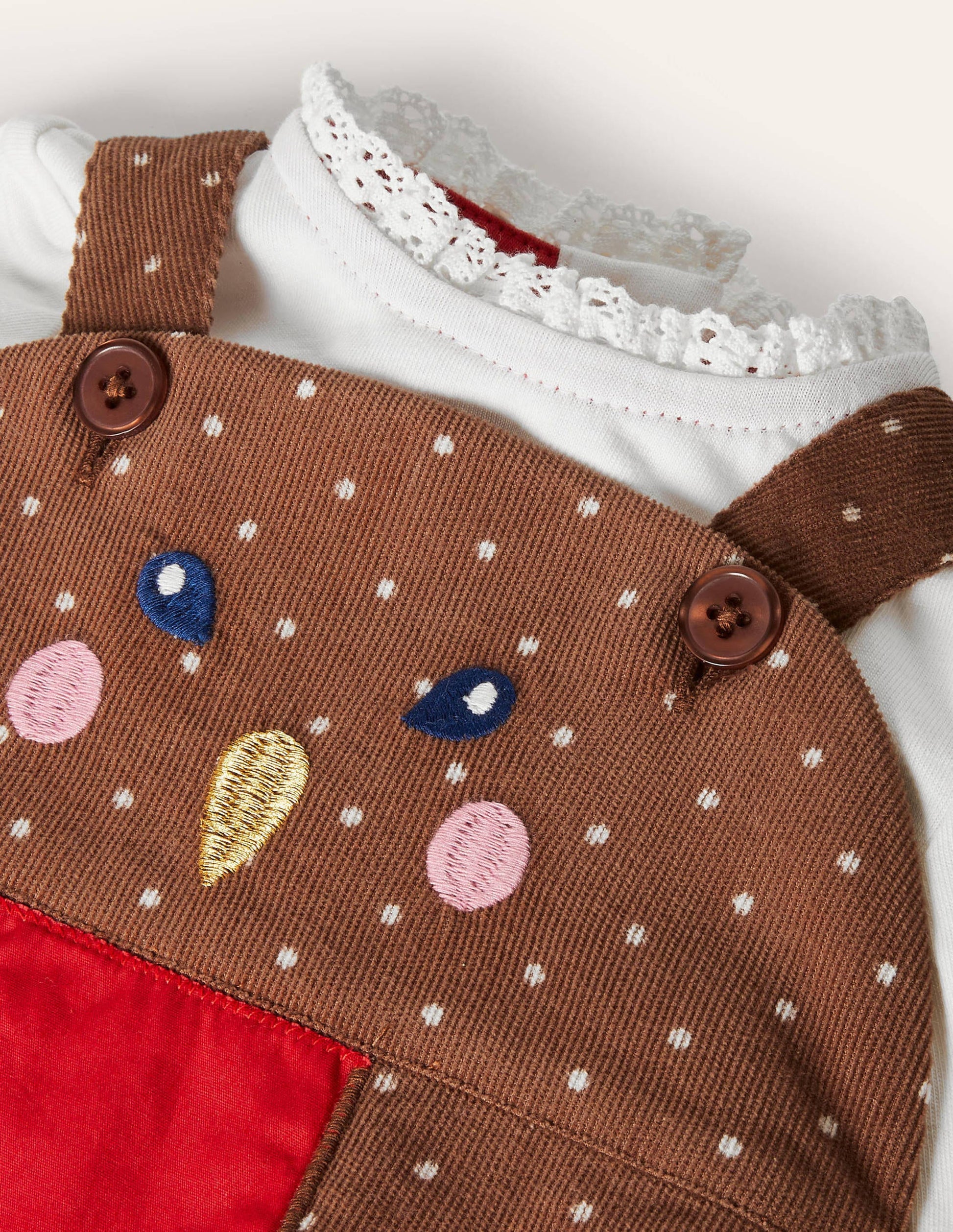 Novelty Dungaree Play Set-Terrier Brown Robin-3