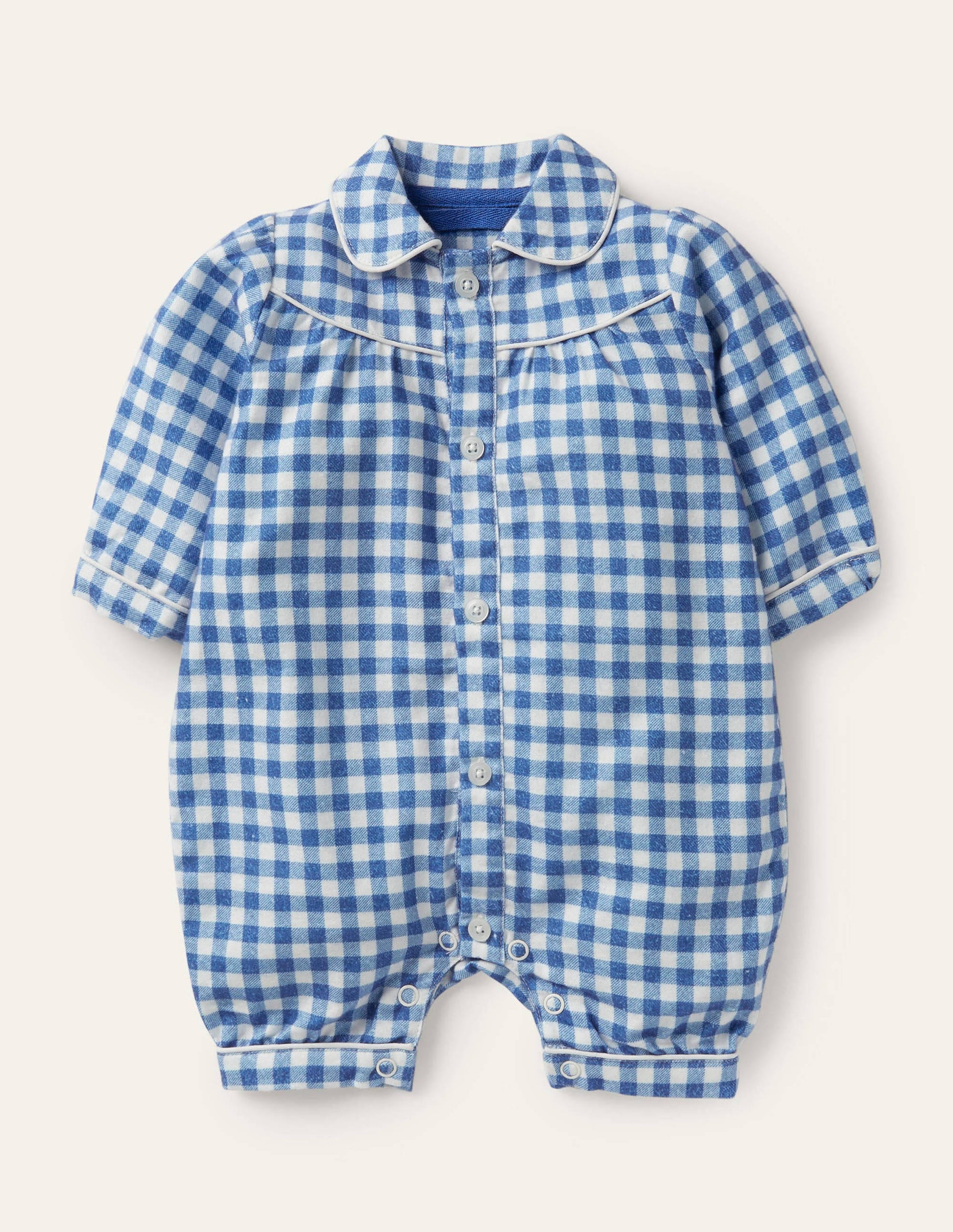 Andre Romper-Elizabethan Blue Gingham-1