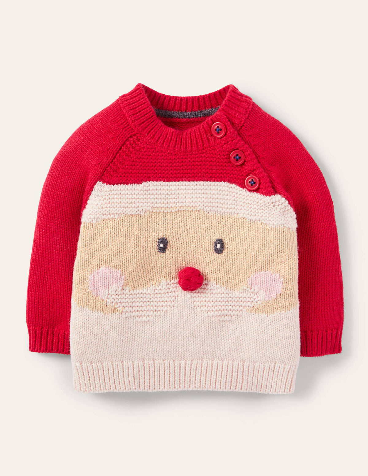 Christmas Fun Jumper-Hot Pepper Red Santa - Image 1