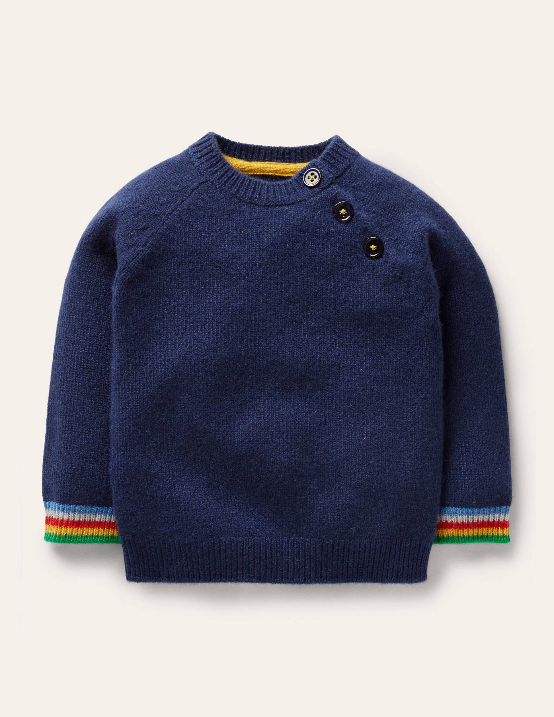 Cashmere Jumper-College Blue-1
