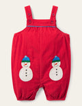 Snowman Dungarees-Rockabilly Red Snowmen