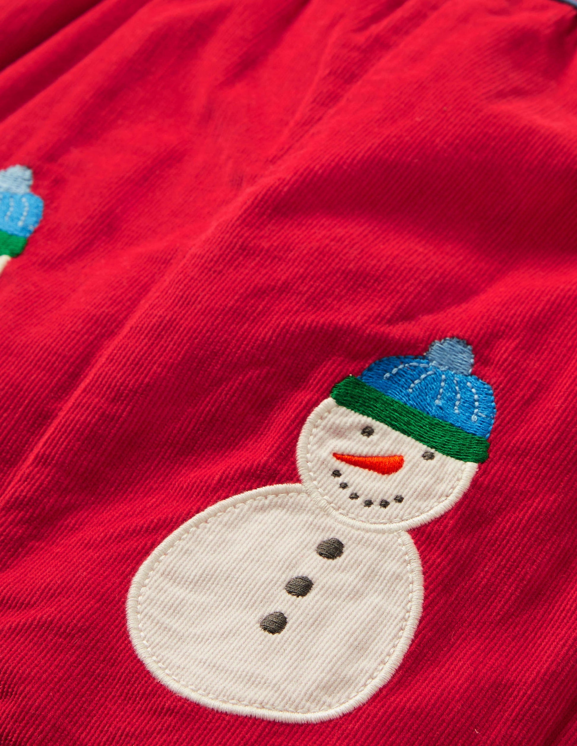 Snowman Dungarees-Rockabilly Red Snowmen-3