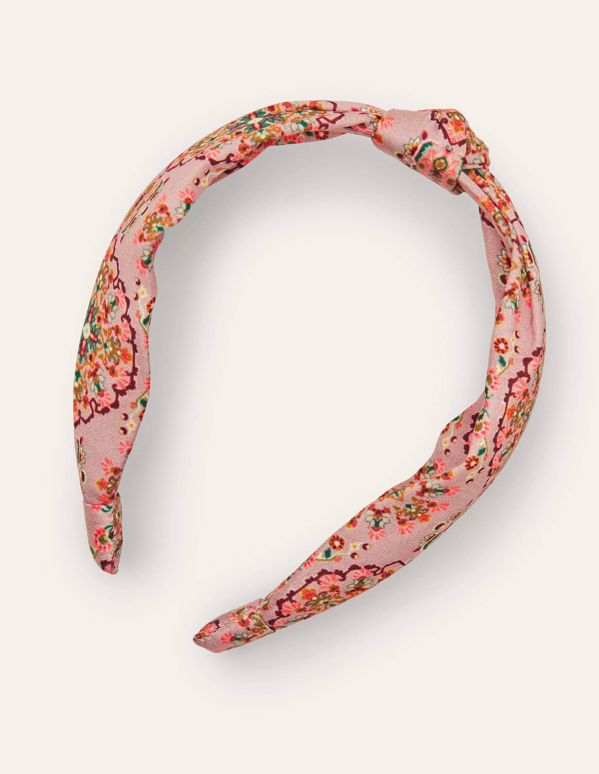 Knotted Headband-Old Rose, Intricate Tapestry - Image 1