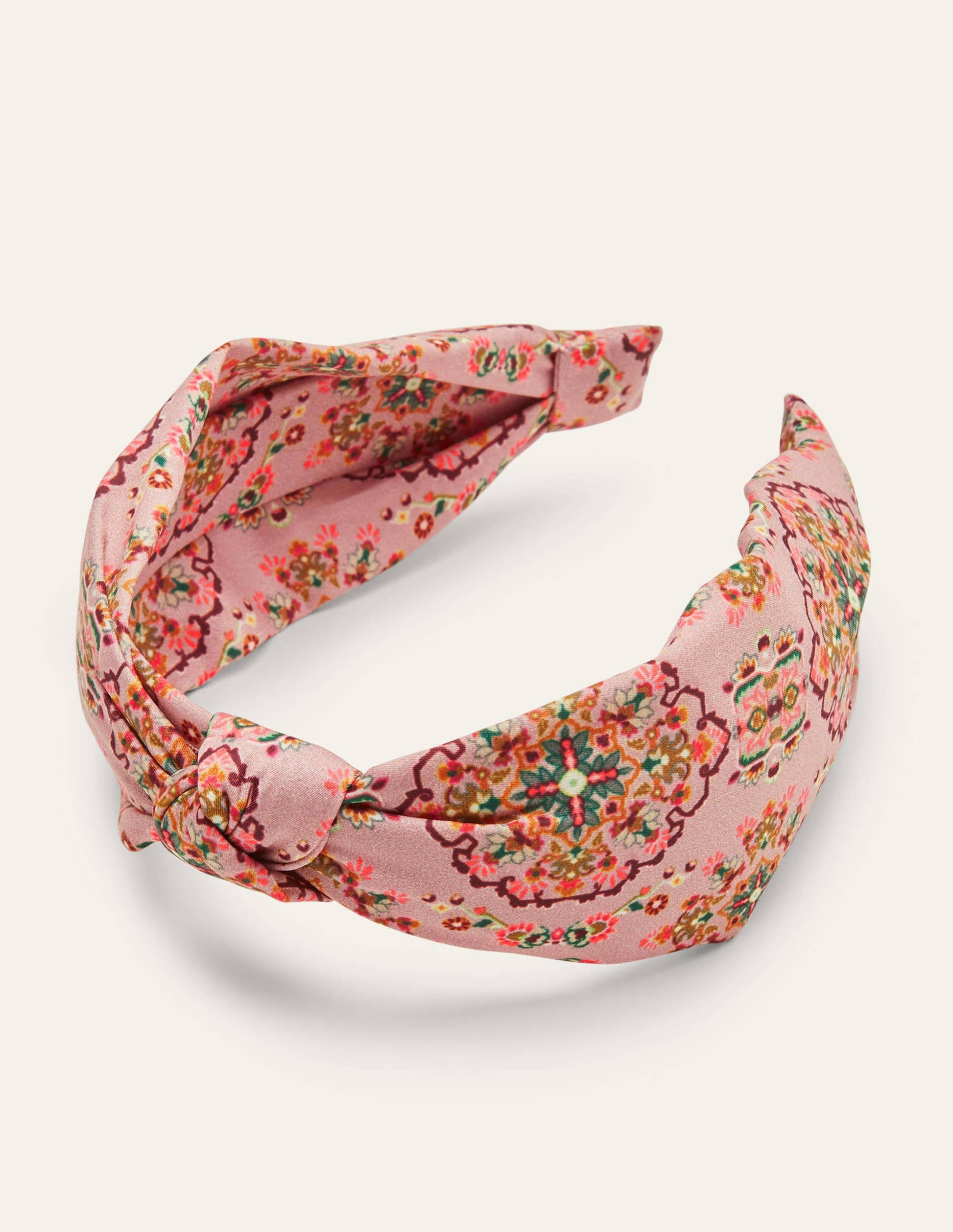 Knotted Headband-Old Rose, Intricate Tapestry-2