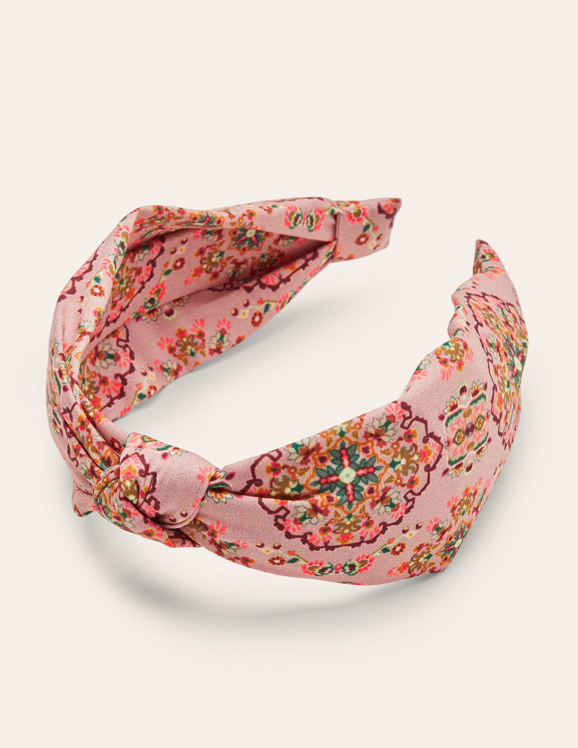 Knotted Headband-Old Rose, Intricate Tapestry - Image 3