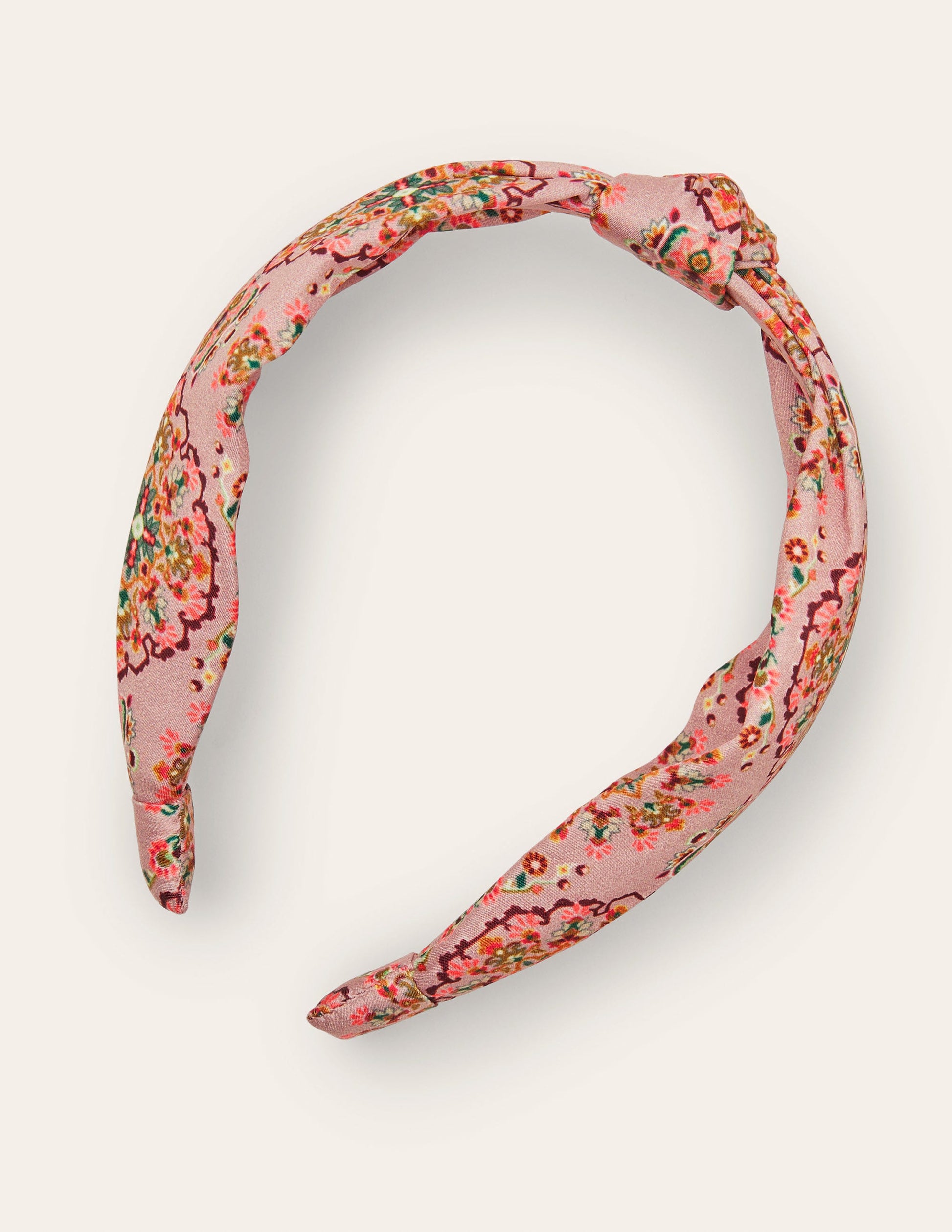 Knotted Headband-Old Rose, Intricate Tapestry-4