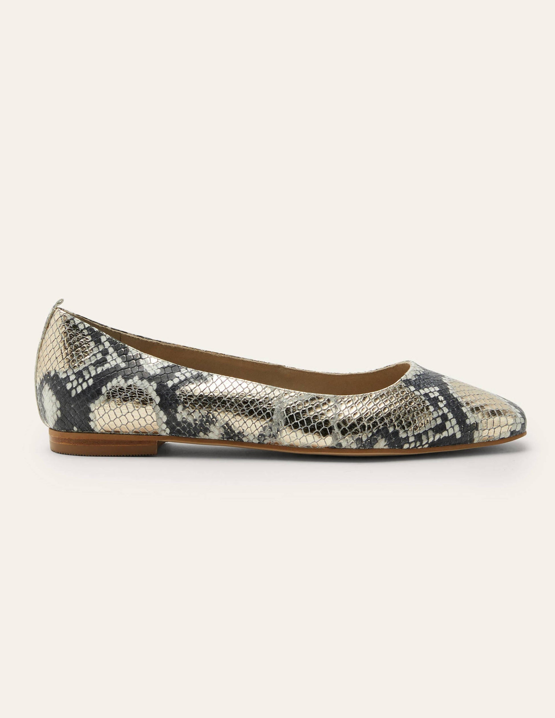 Olive Ballerinas-Pale Gold Snake-2