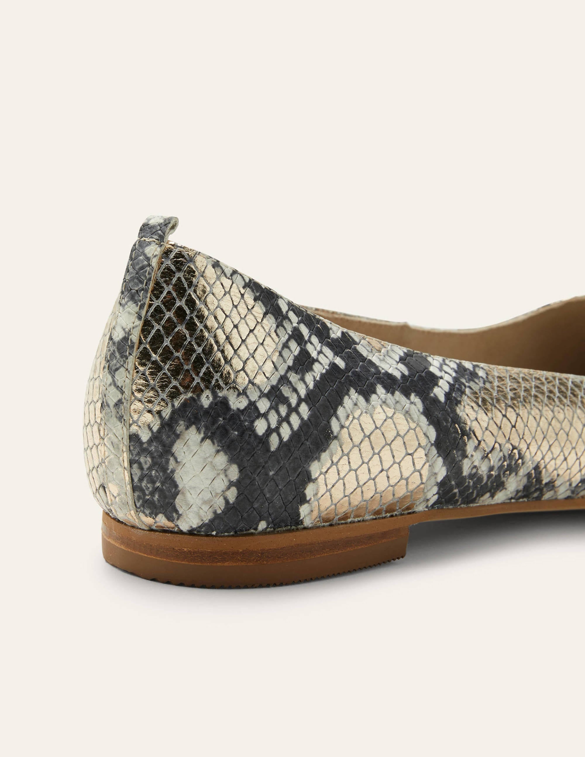 Olive Ballerinas-Pale Gold Snake - Image 3