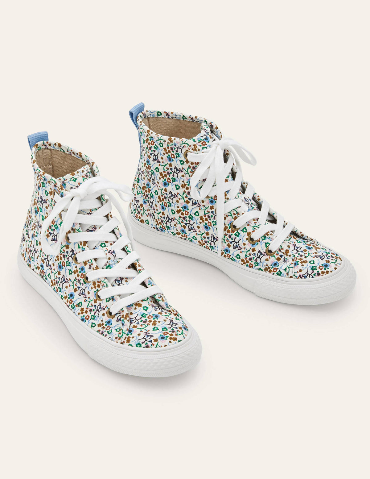 Philippa Trainers-Ivory, Floral Print-1