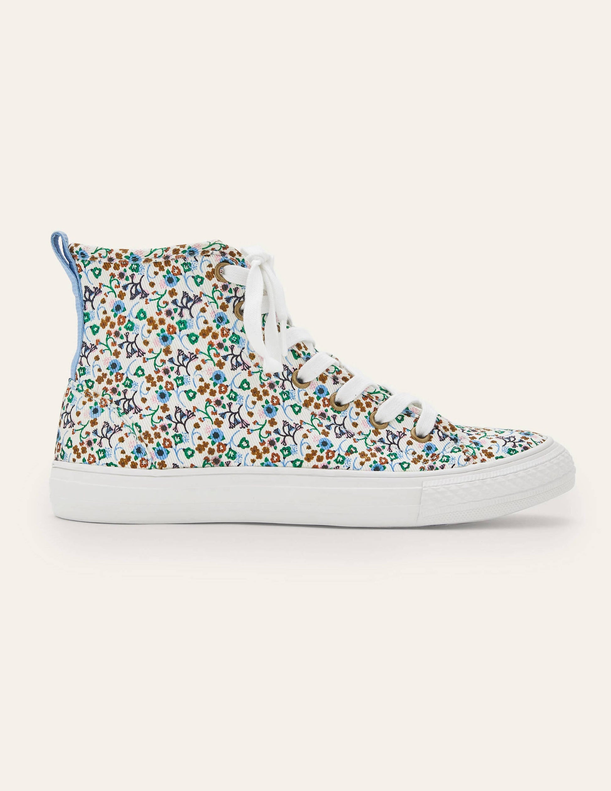 Philippa Trainers-Ivory, Floral Print-2