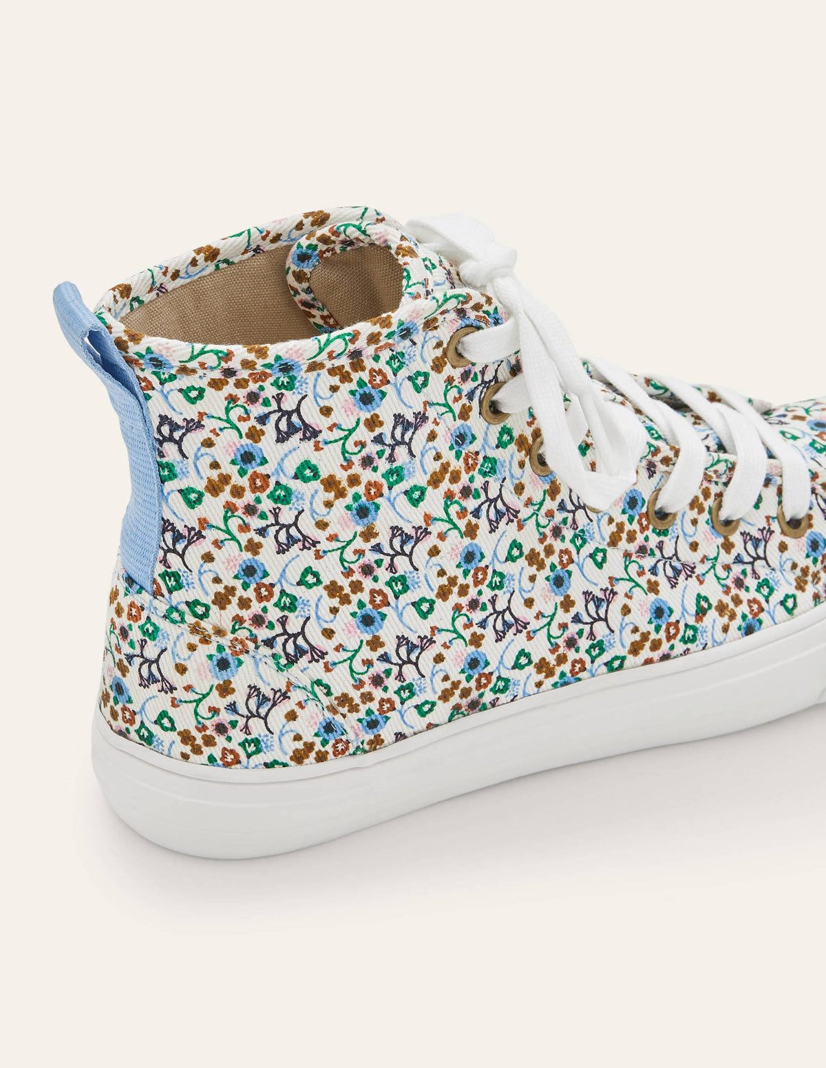Philippa Trainers-Ivory, Floral Print-3