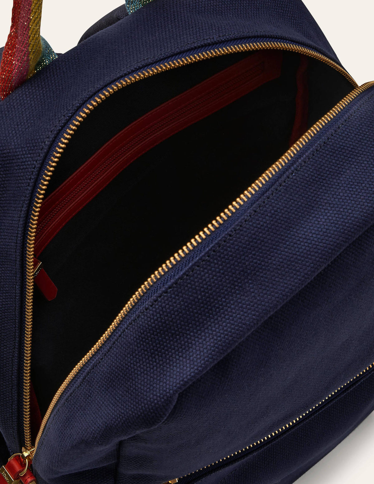 Olivia Canvas Backpack-Navy-2