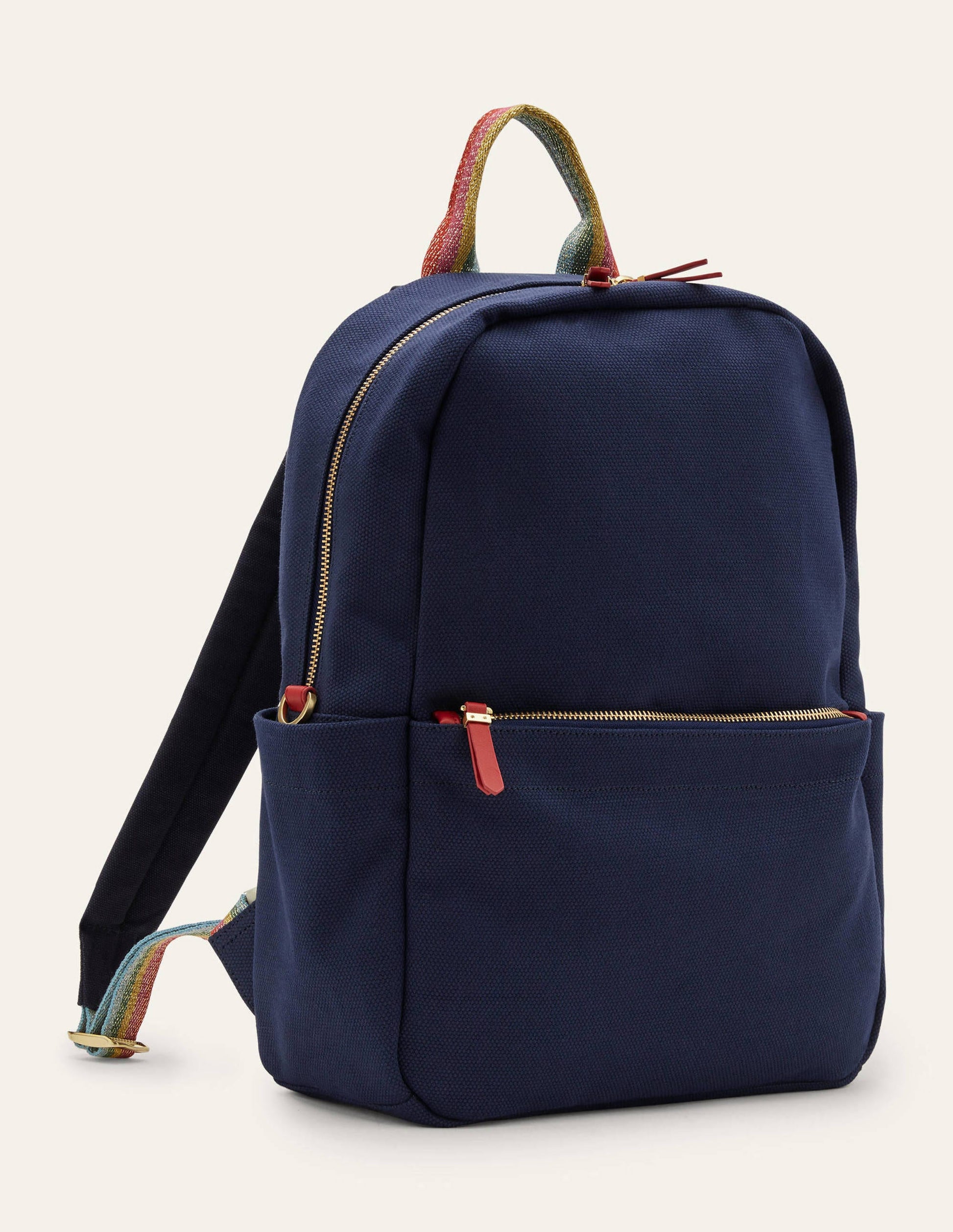 Olivia Canvas Backpack-Navy-3