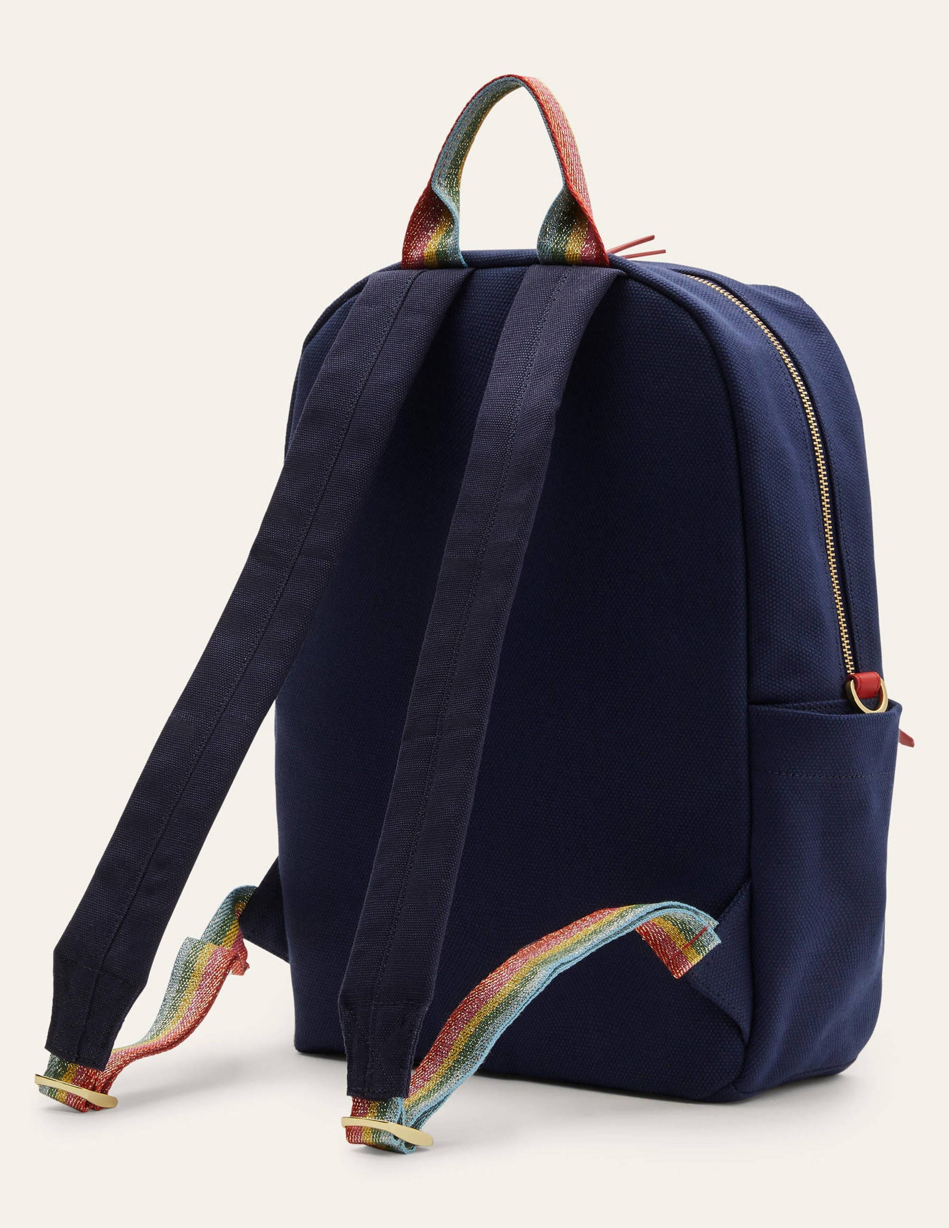 Olivia Canvas Backpack-Navy-4