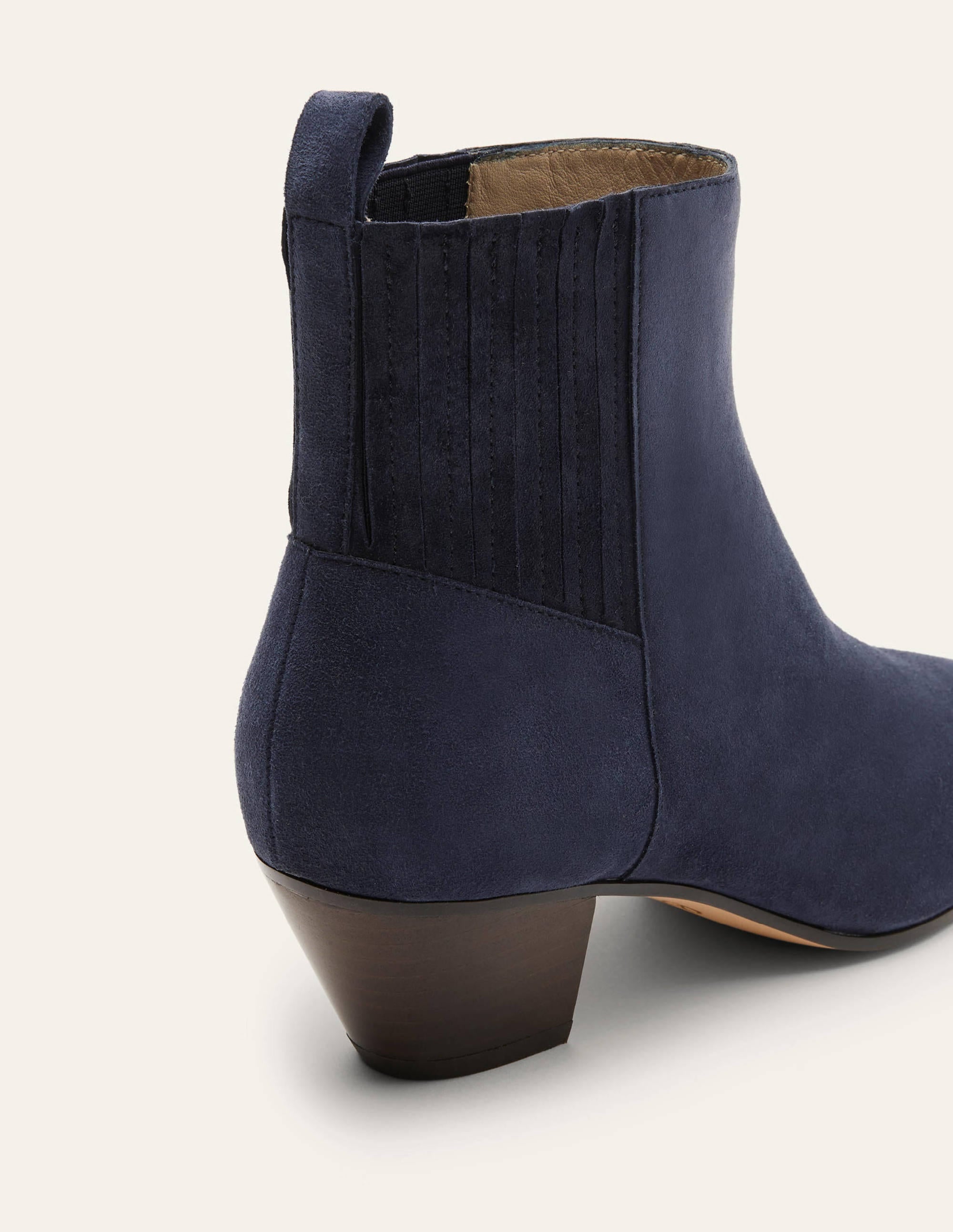 Western Ankle Boots-Navy - Image 3
