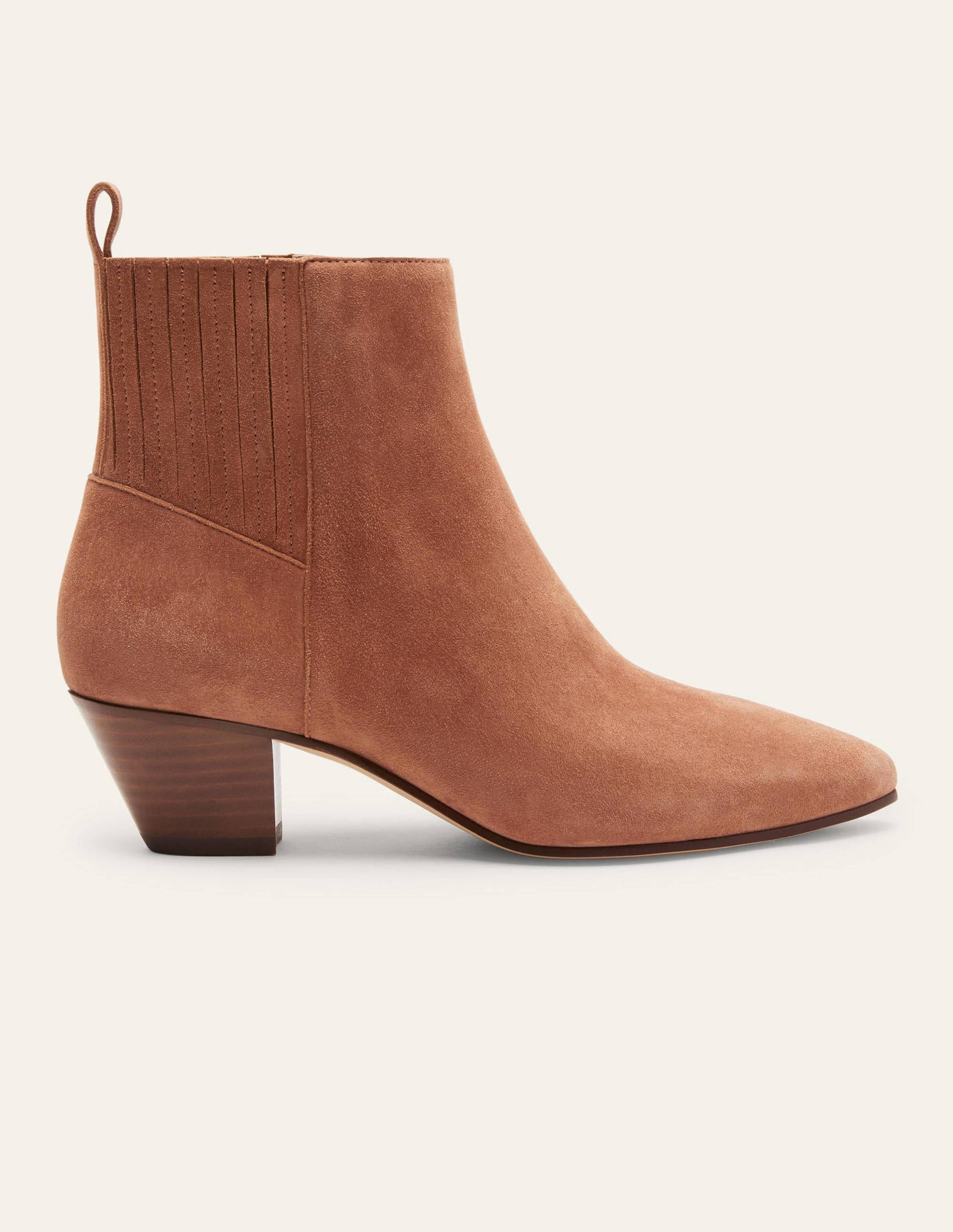 Western Ankle Boots-Tan-2