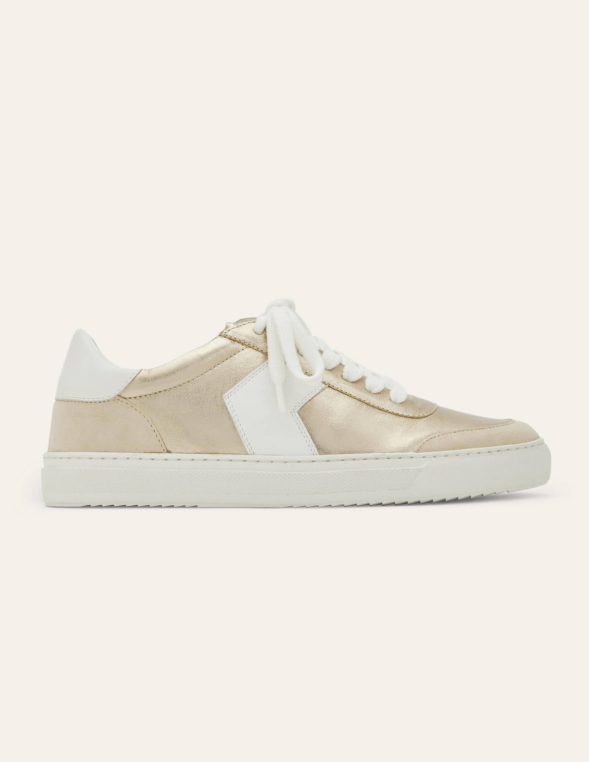 Helen Chevron Trainers-Metallic Gold - Image 2