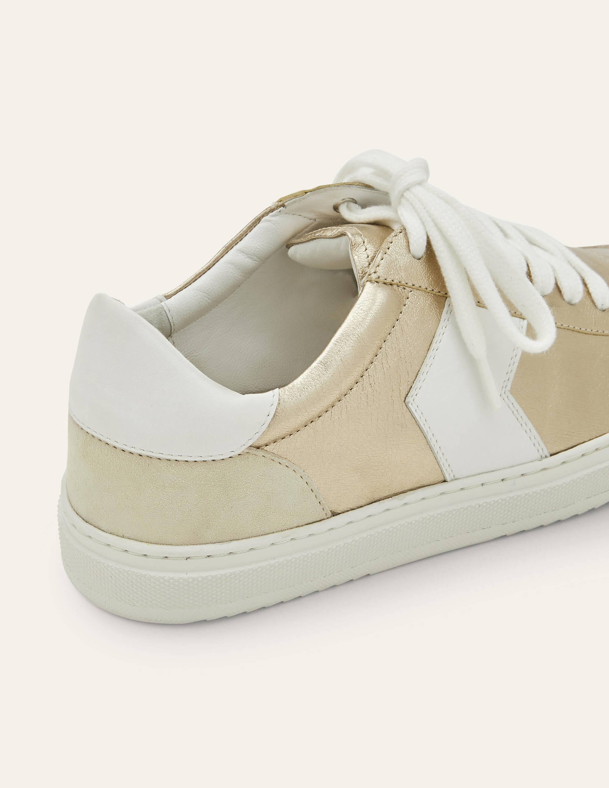 Helen Chevron Trainers-Metallic Gold - Image 3