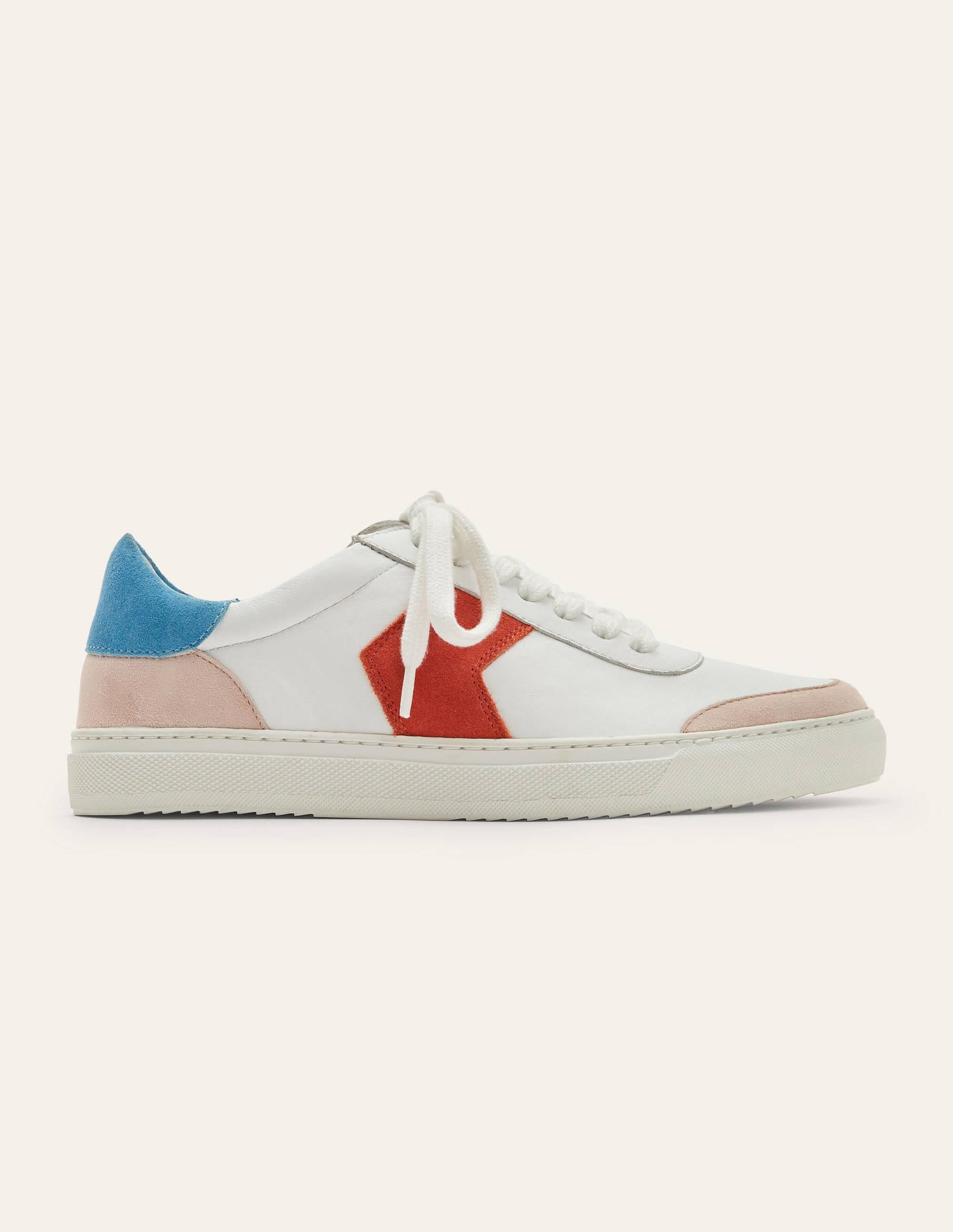 Helen Chevron Trainers-White/School House Blue - Image 2